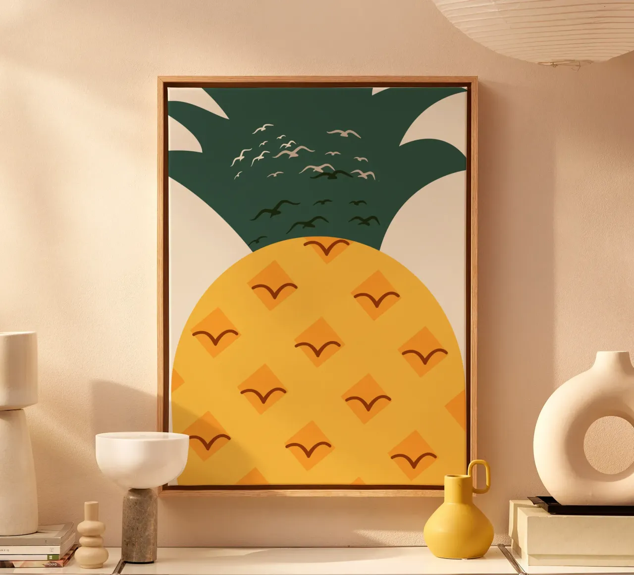 Vivaio di ananas tela con Cornice a cassetta da Little Dean