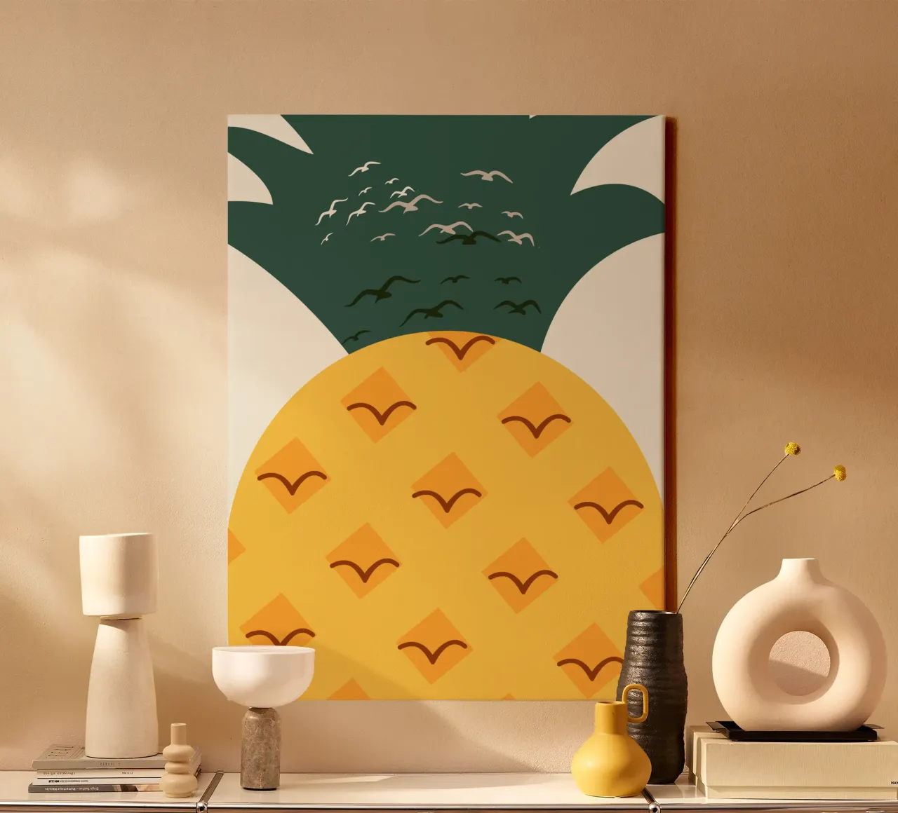 Vivaio di ananas tela con Cornice a cassetta da Little Dean