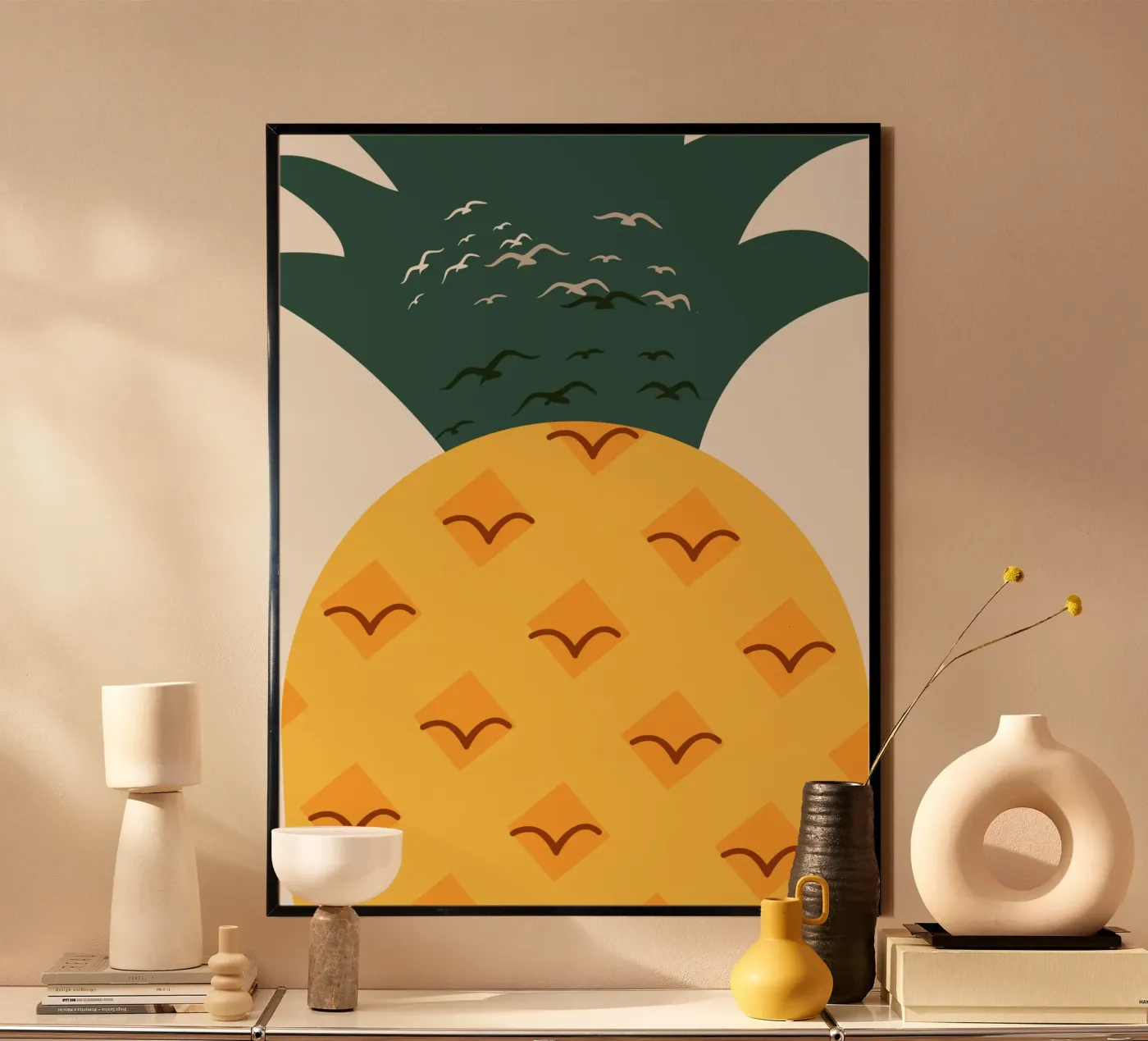Pineapple nursery poster by Little Dean