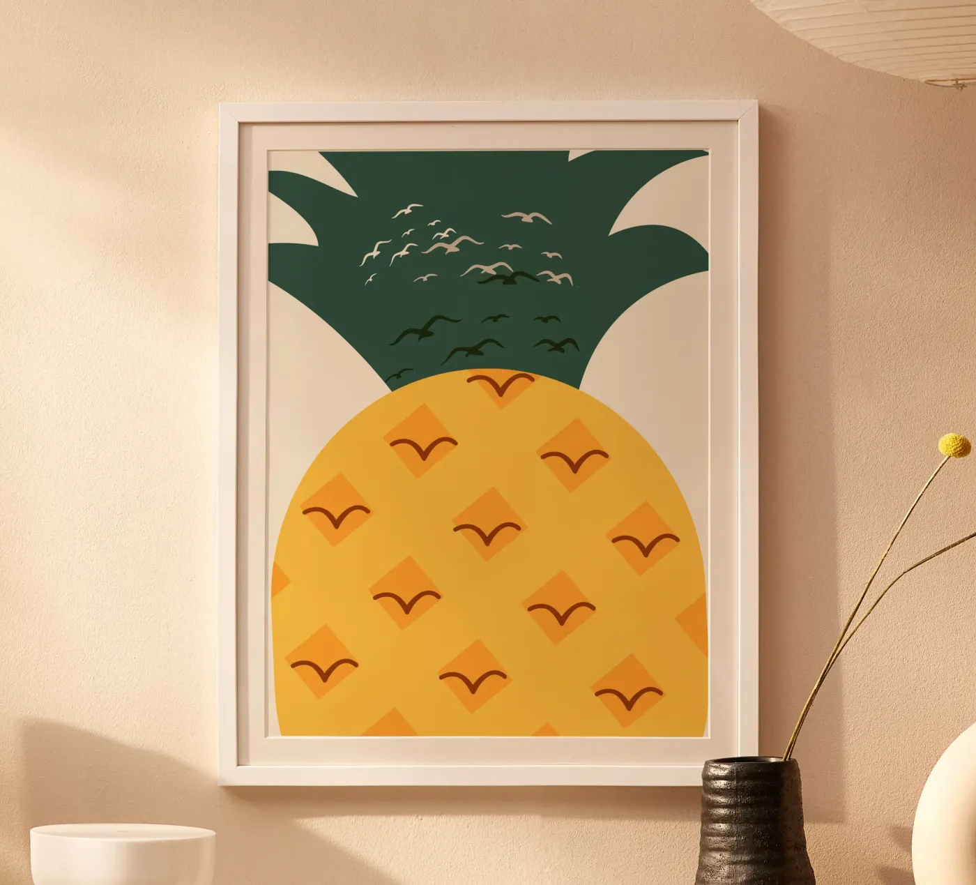 Pineapple nursery poster by Little Dean