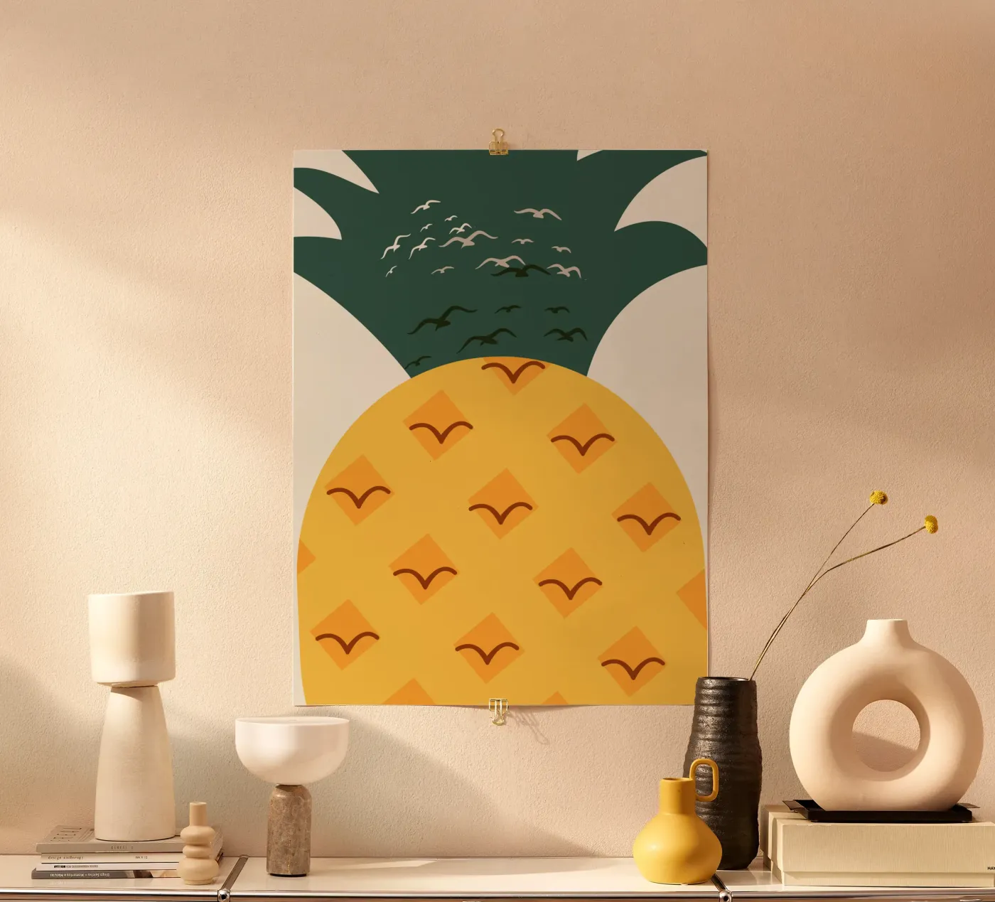 Pineapple nursery poster by Little Dean
