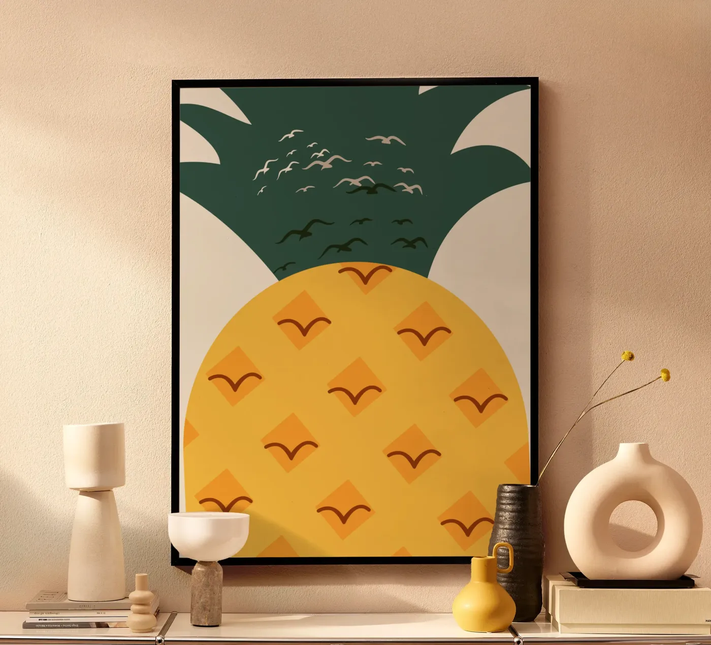 Pineapple nursery poster by Little Dean