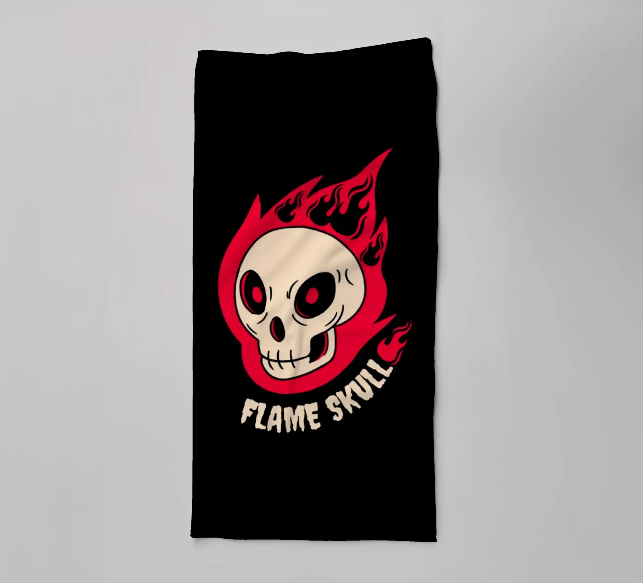 Crâne de flamme serviette de bain de Olivia Creator