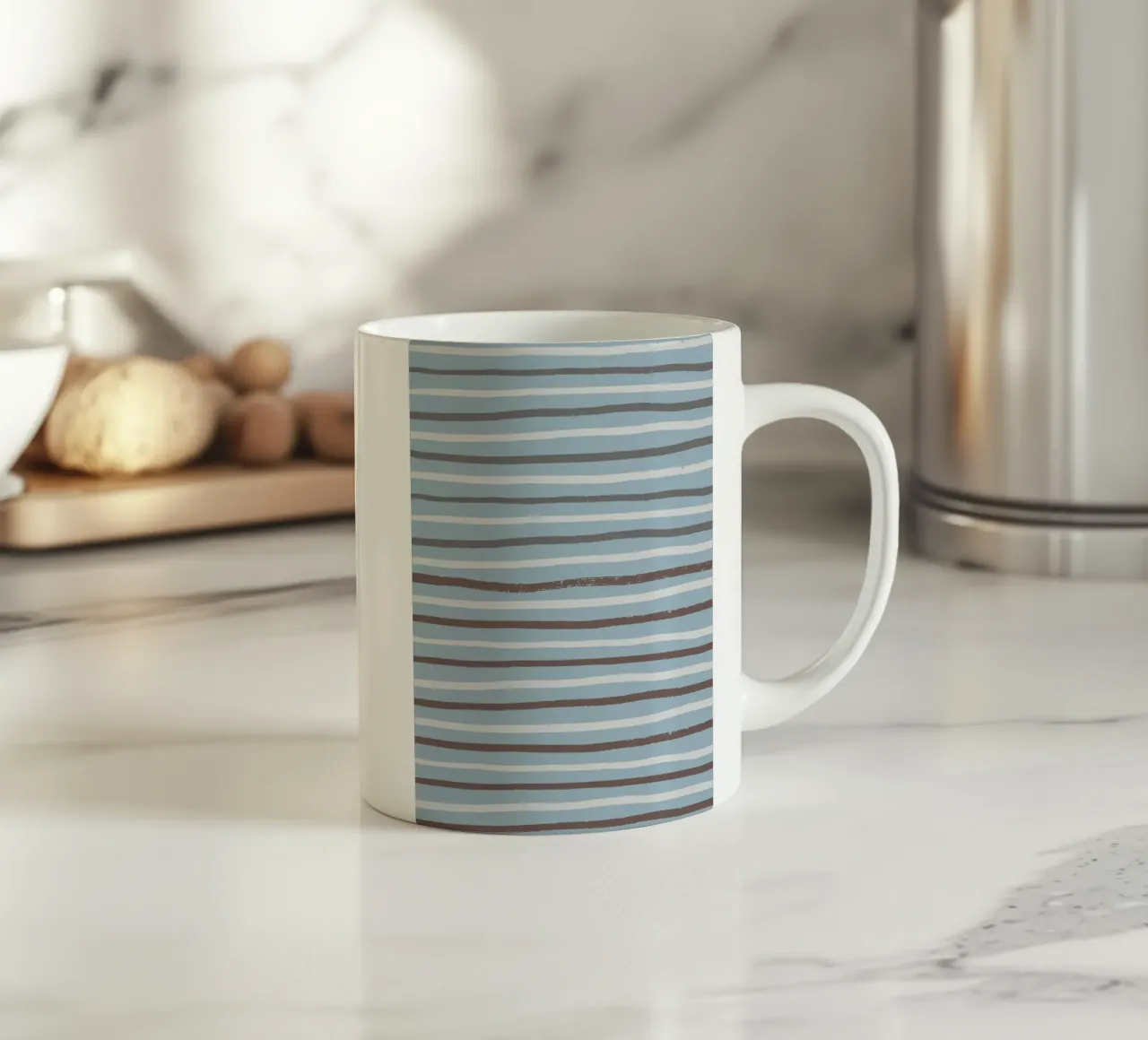 Strisce per bambini tazza in ceramica da Little Dean
