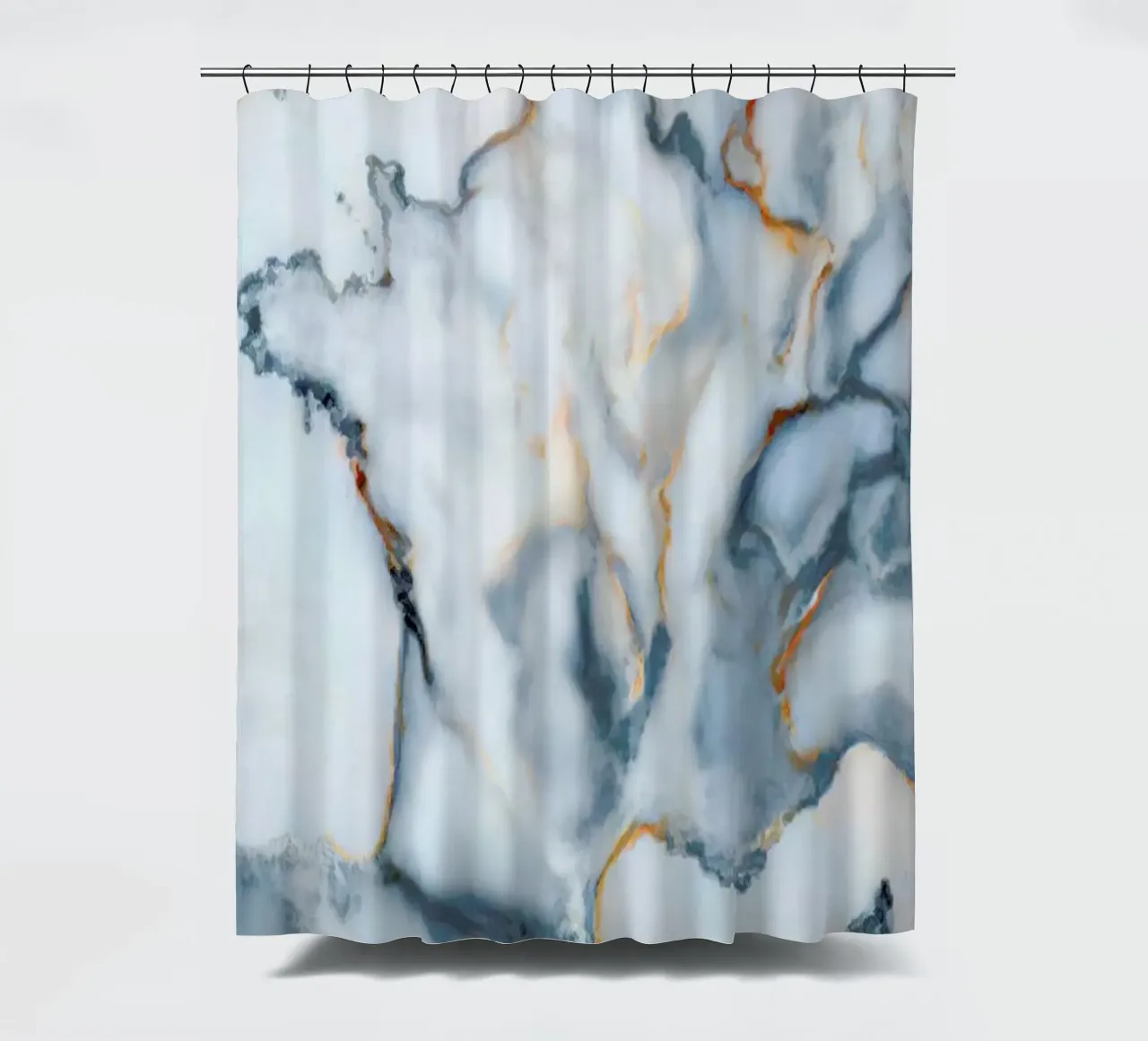 France Marble Map Duschvorhang von Octavian