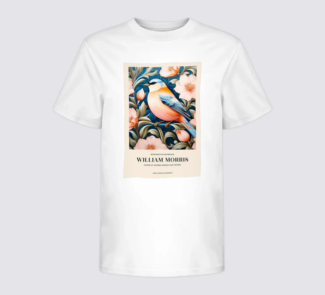 kleiner vogel in schöner blume william morris Kinder T-Shirt von komo store