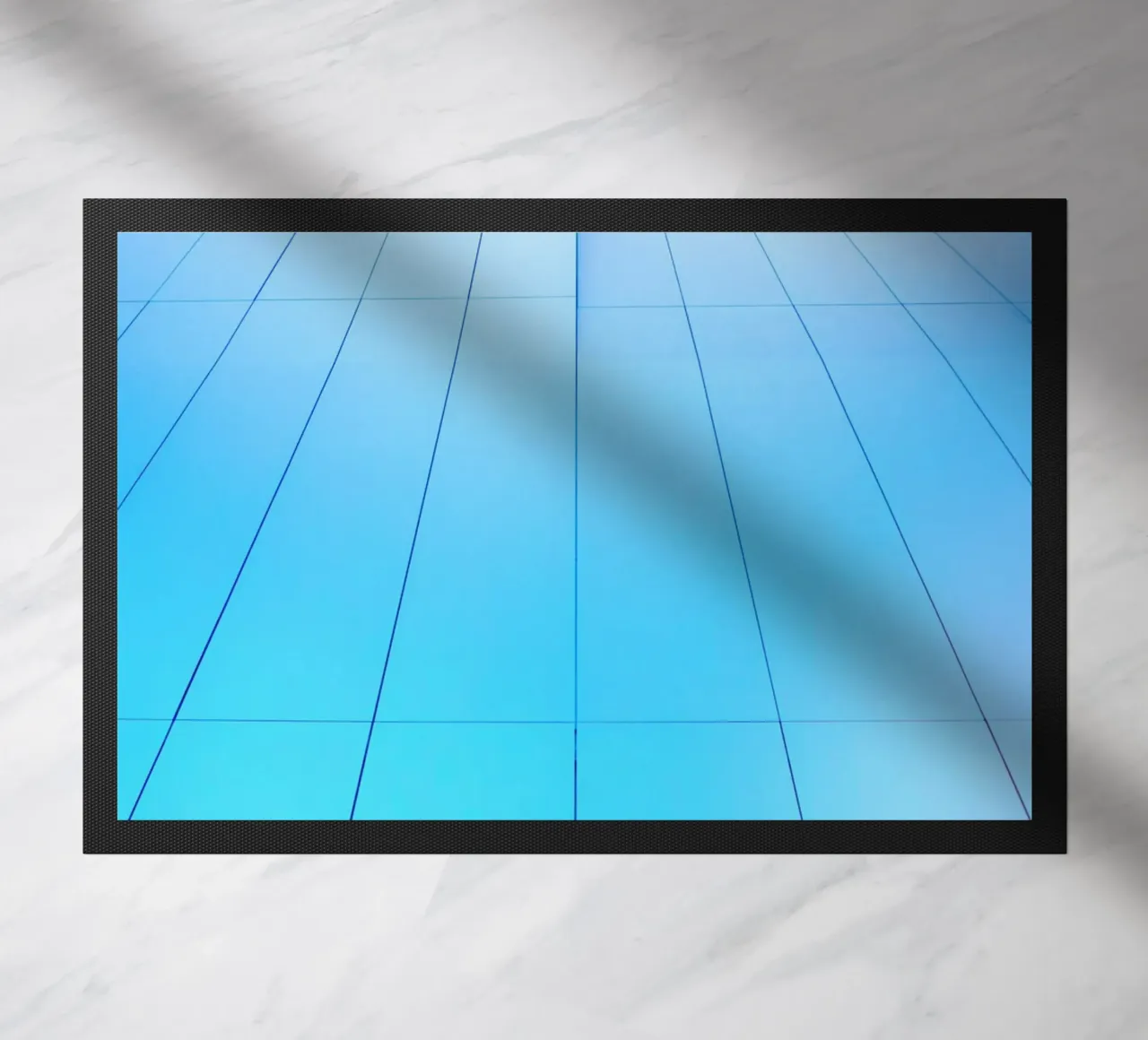 geometrische Architektur Fußmatte von Bleu