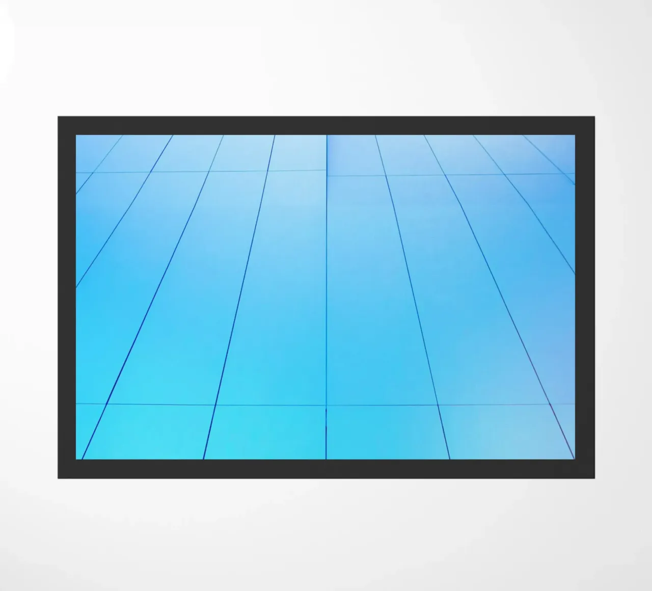 geometrische architectuur deurmat van Bleu