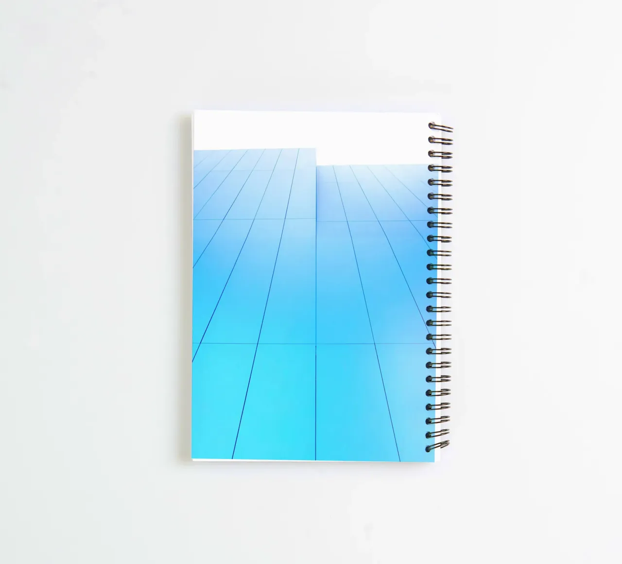 geometric architecture spiral notebook by Bleu