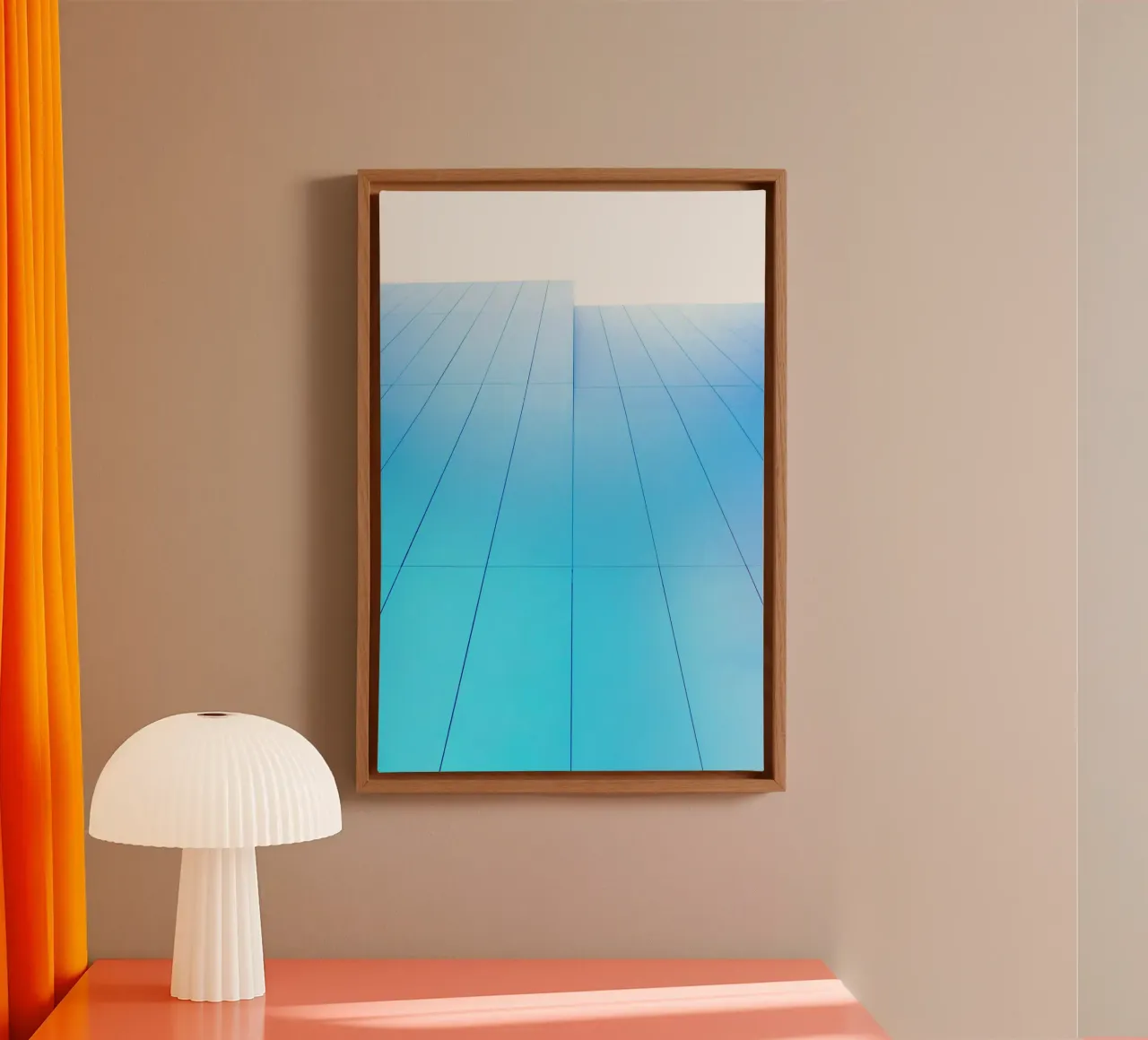 geometric architecture canvas by Bleu