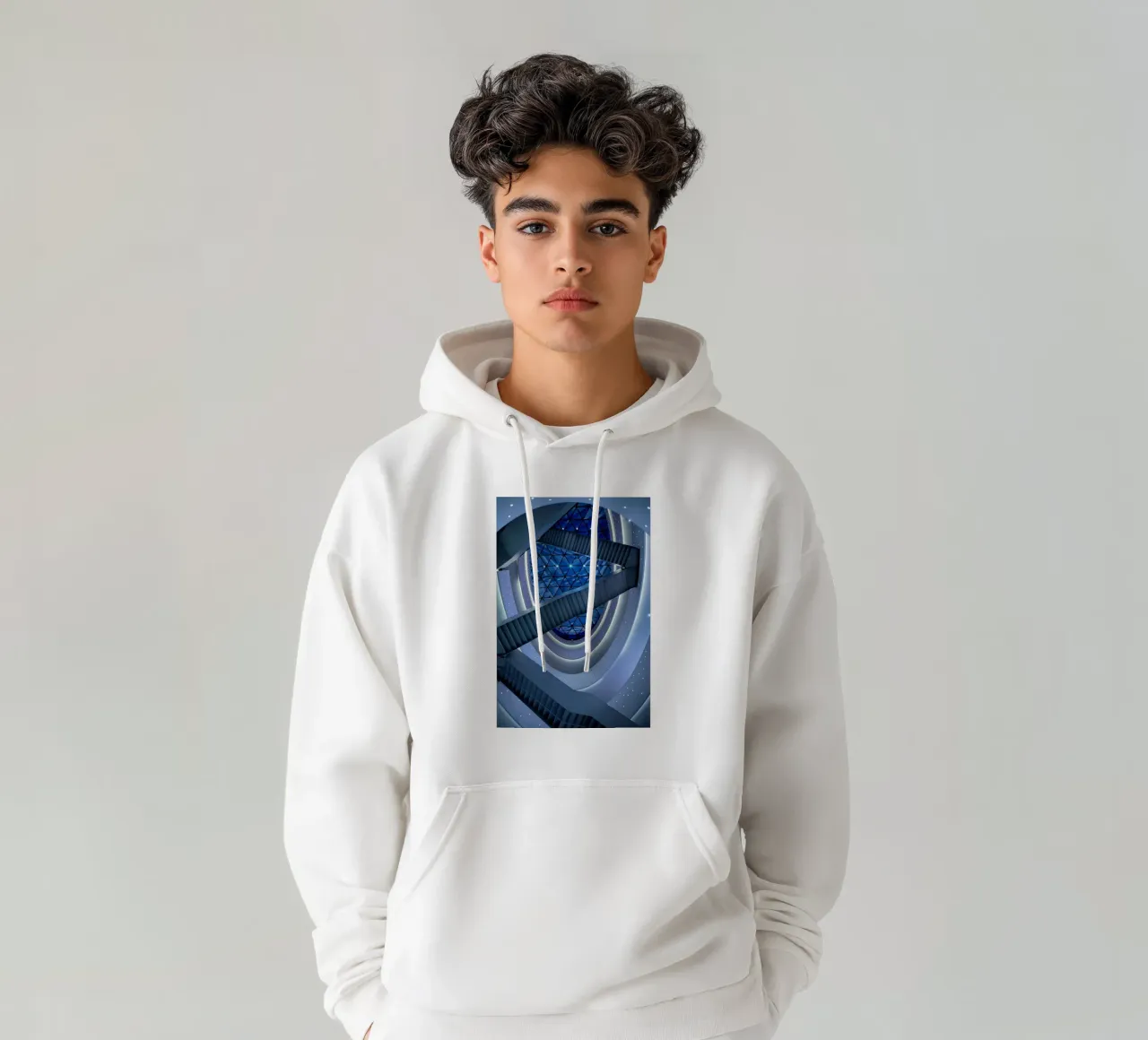 scala a chiocciola felpa con cappuccio da Bleu