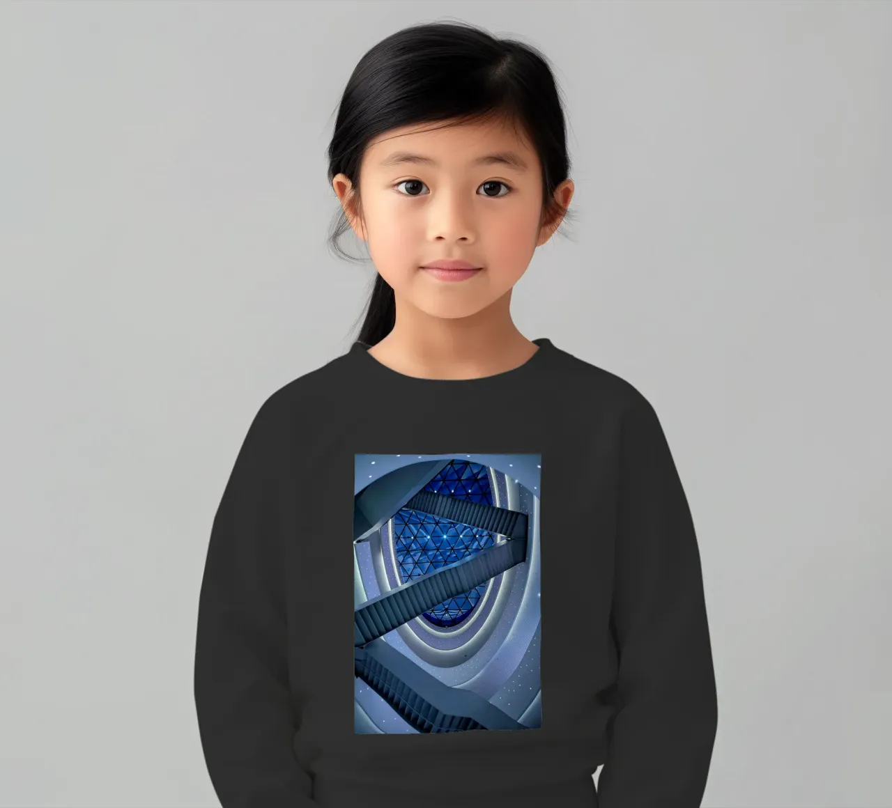 scala a chiocciola felpa bambino da Bleu