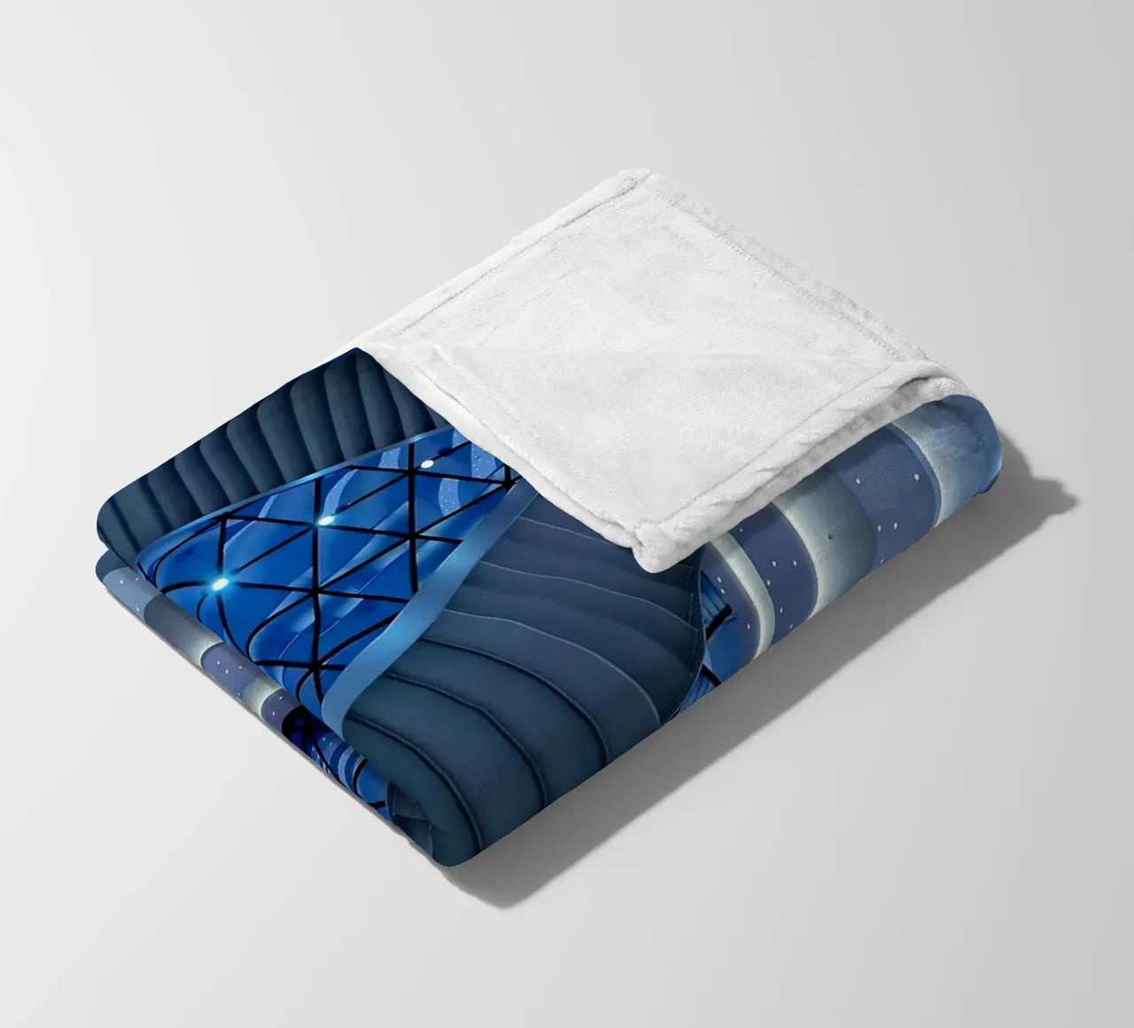 scala a chiocciola coperta in pile da Bleu