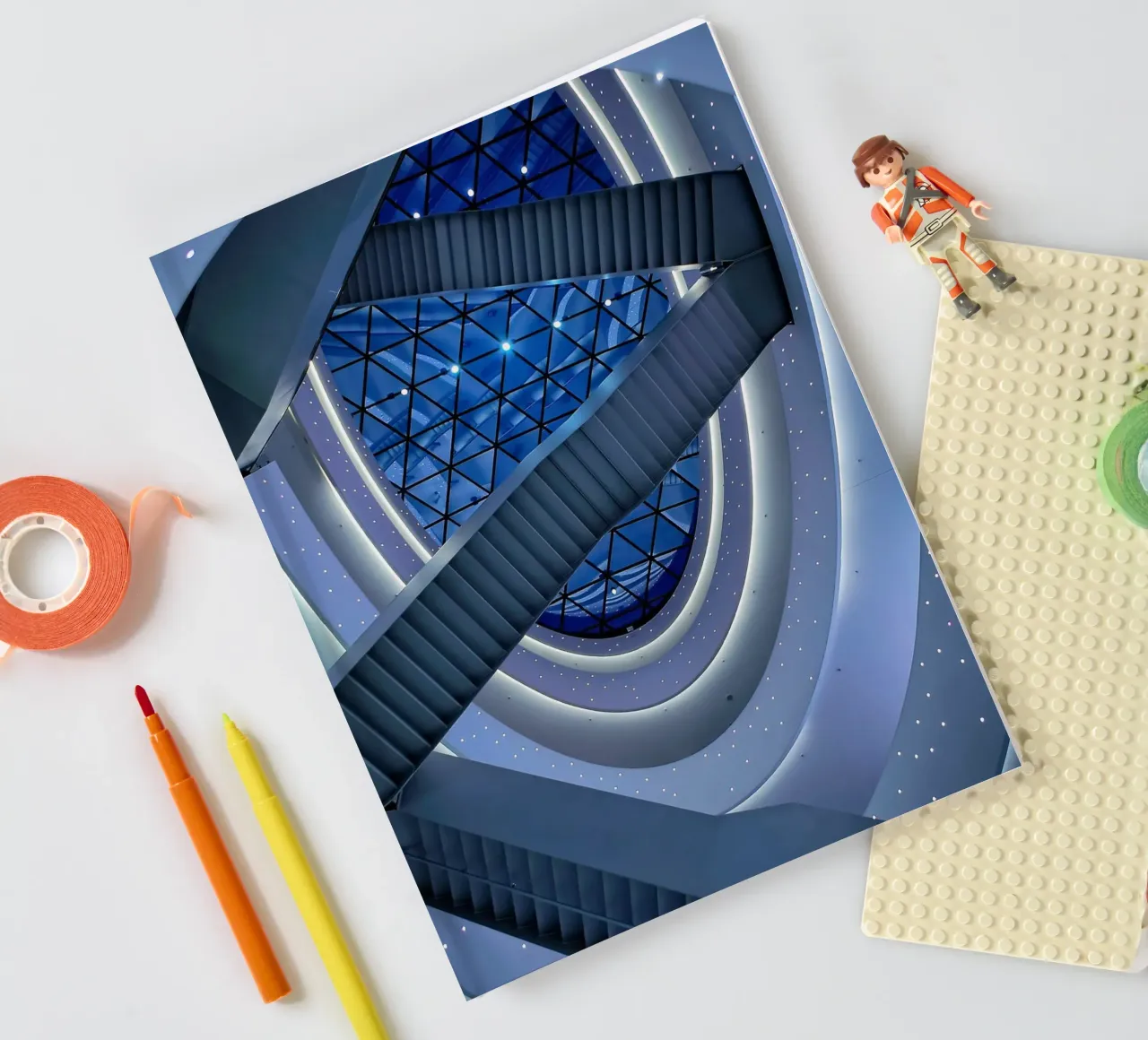 scala a chiocciola diario da Bleu