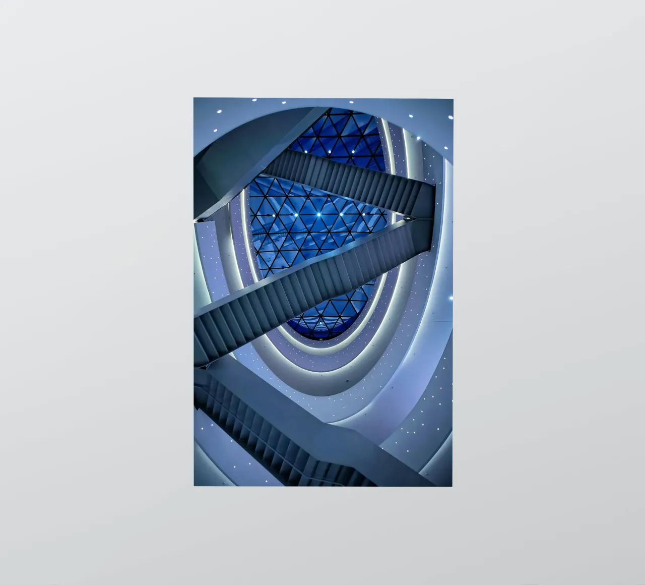 escalera de caracol pegatina de Bleu