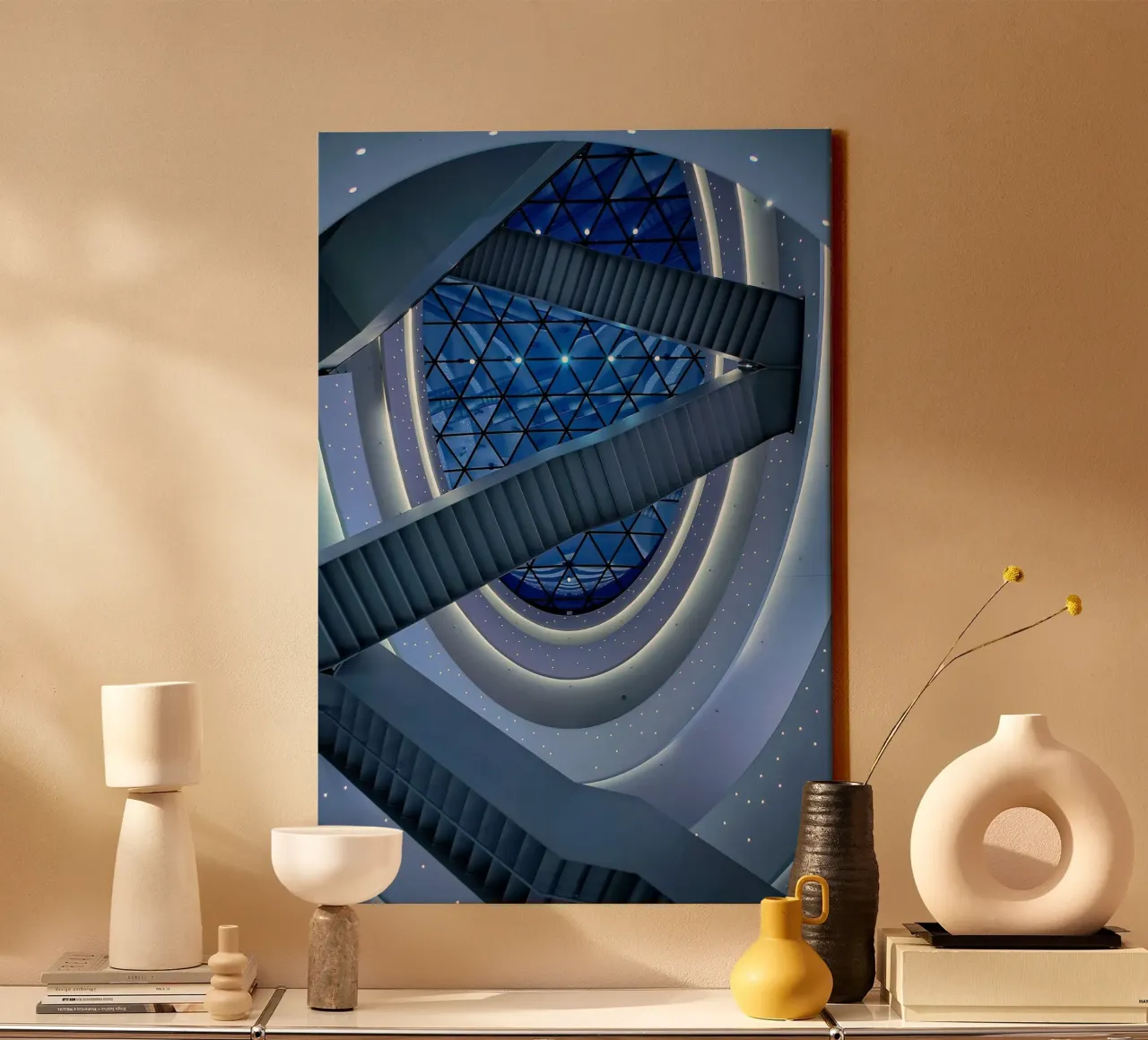 scala a chiocciola tela da Bleu