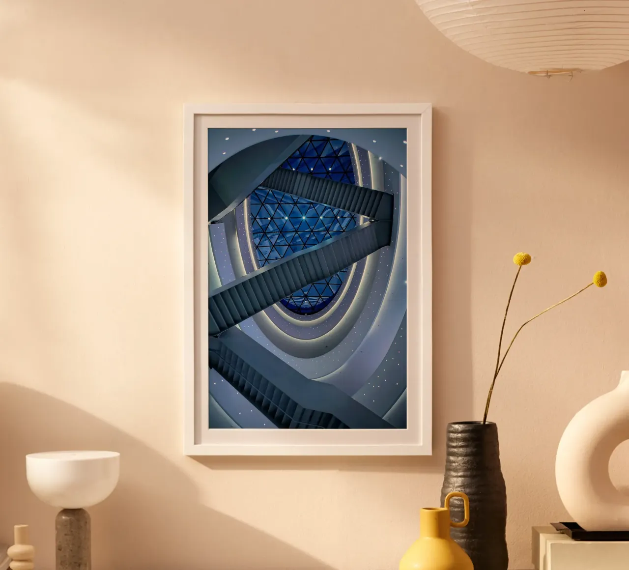 scala a chiocciola poster da Bleu