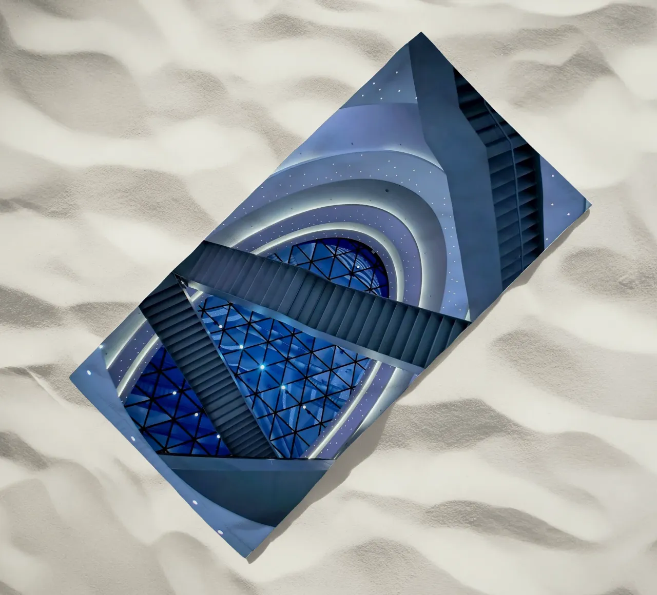 scala a chiocciola telo mare da Bleu