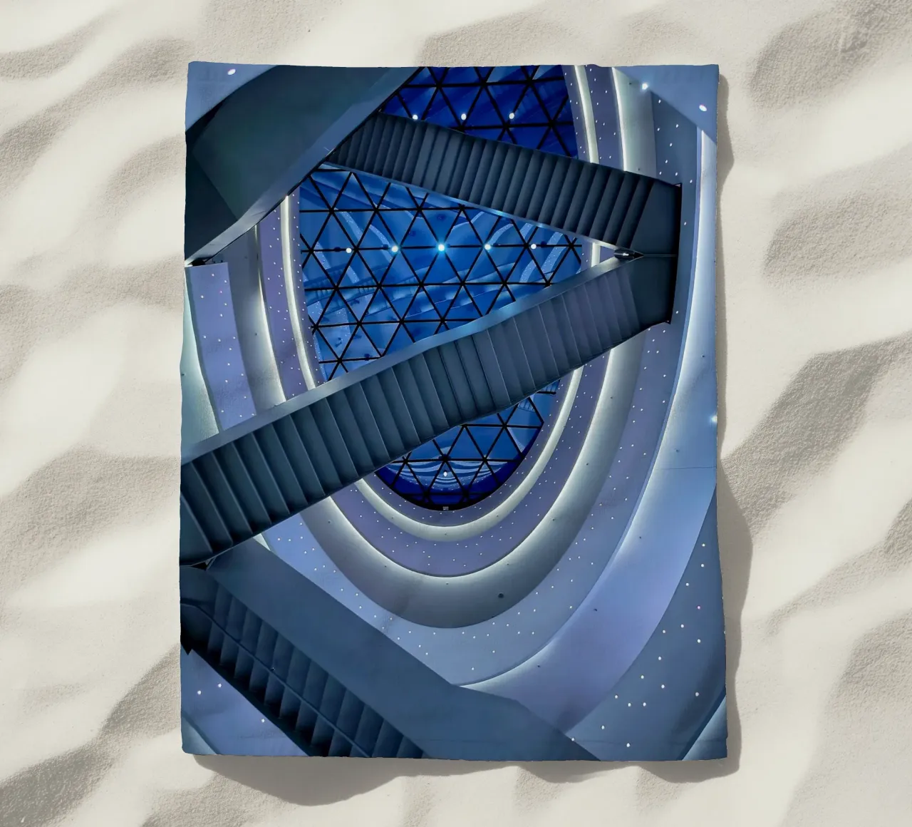 scala a chiocciola telo mare da Bleu