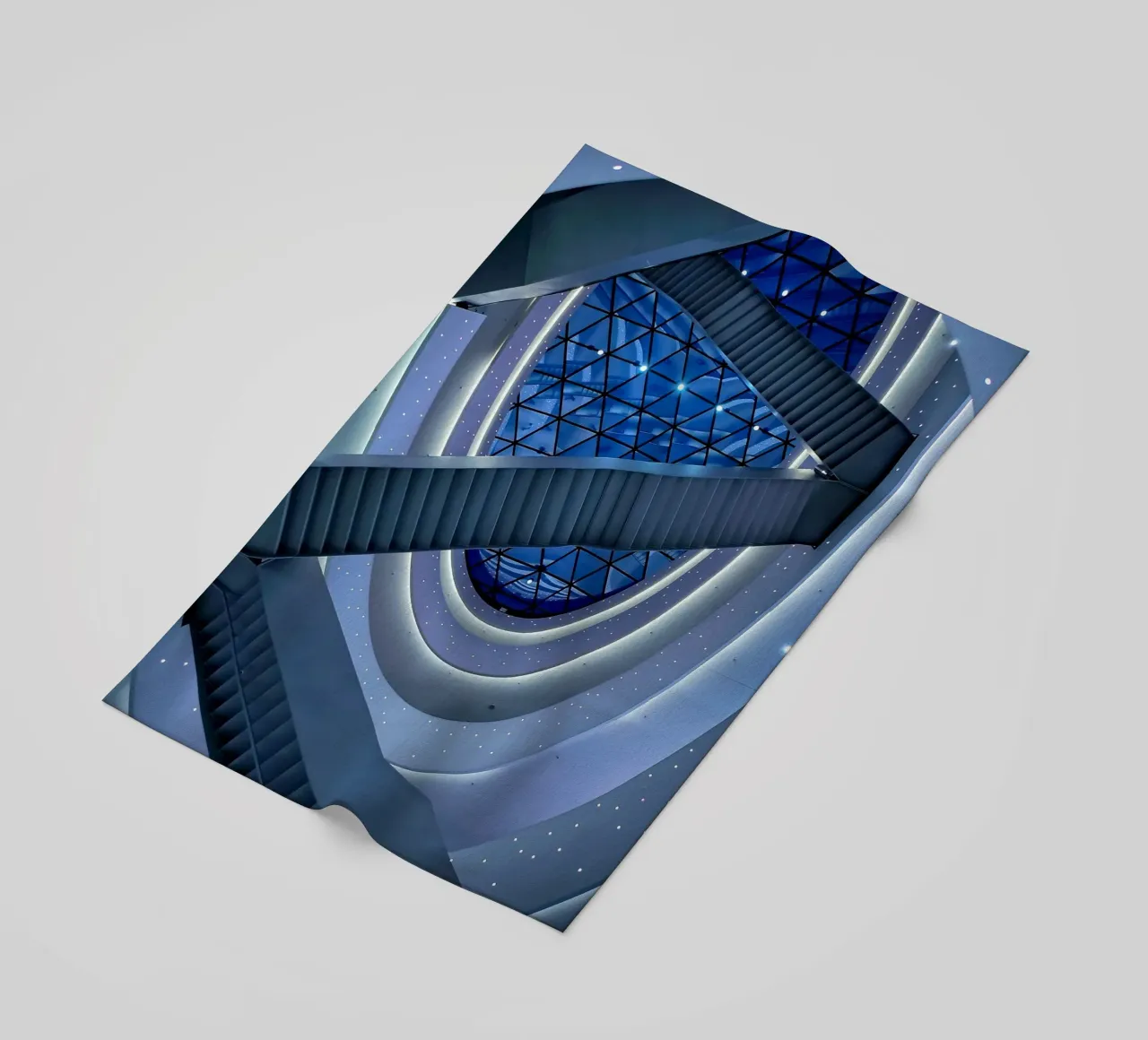 scala a chiocciola telo mare da Bleu