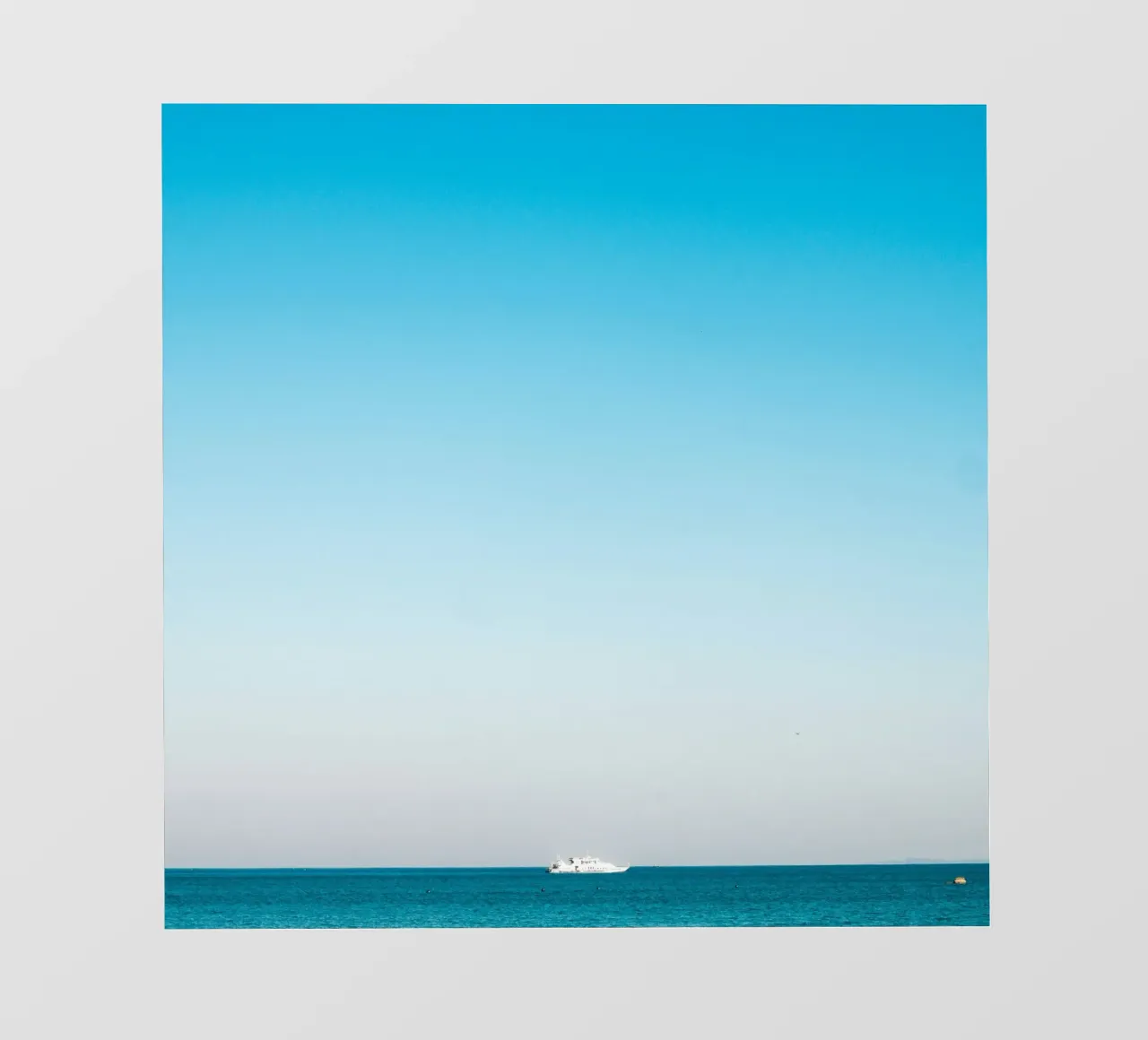 mare calmo telo in pvc da Bleu