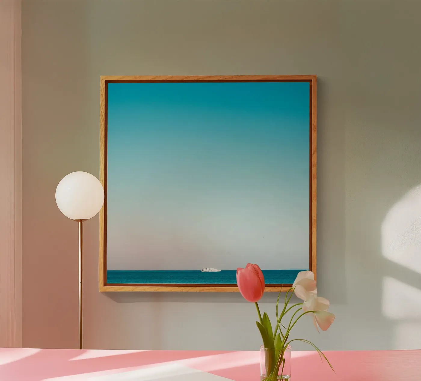 sea calm plexiglas de Bleu