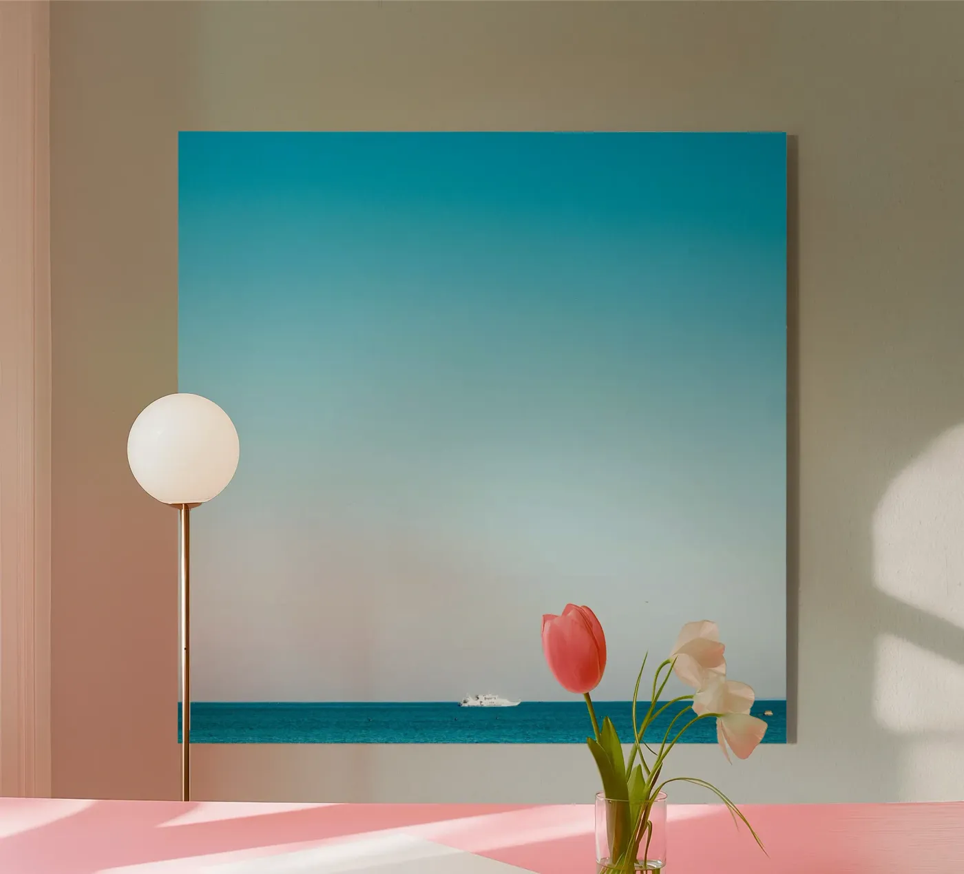 sea calm plexiglas de Bleu