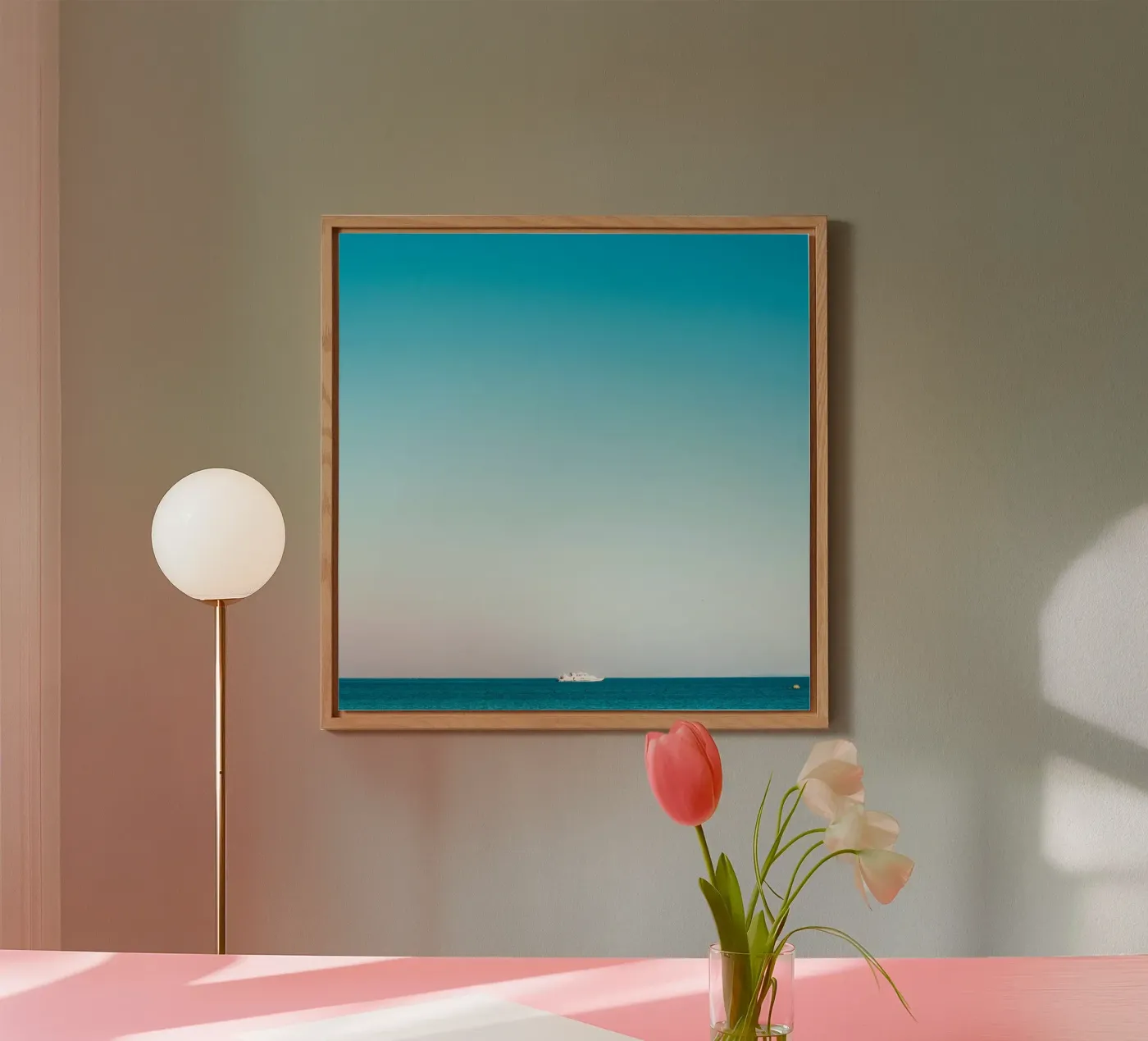 mare calmo alluminio dibond da Bleu