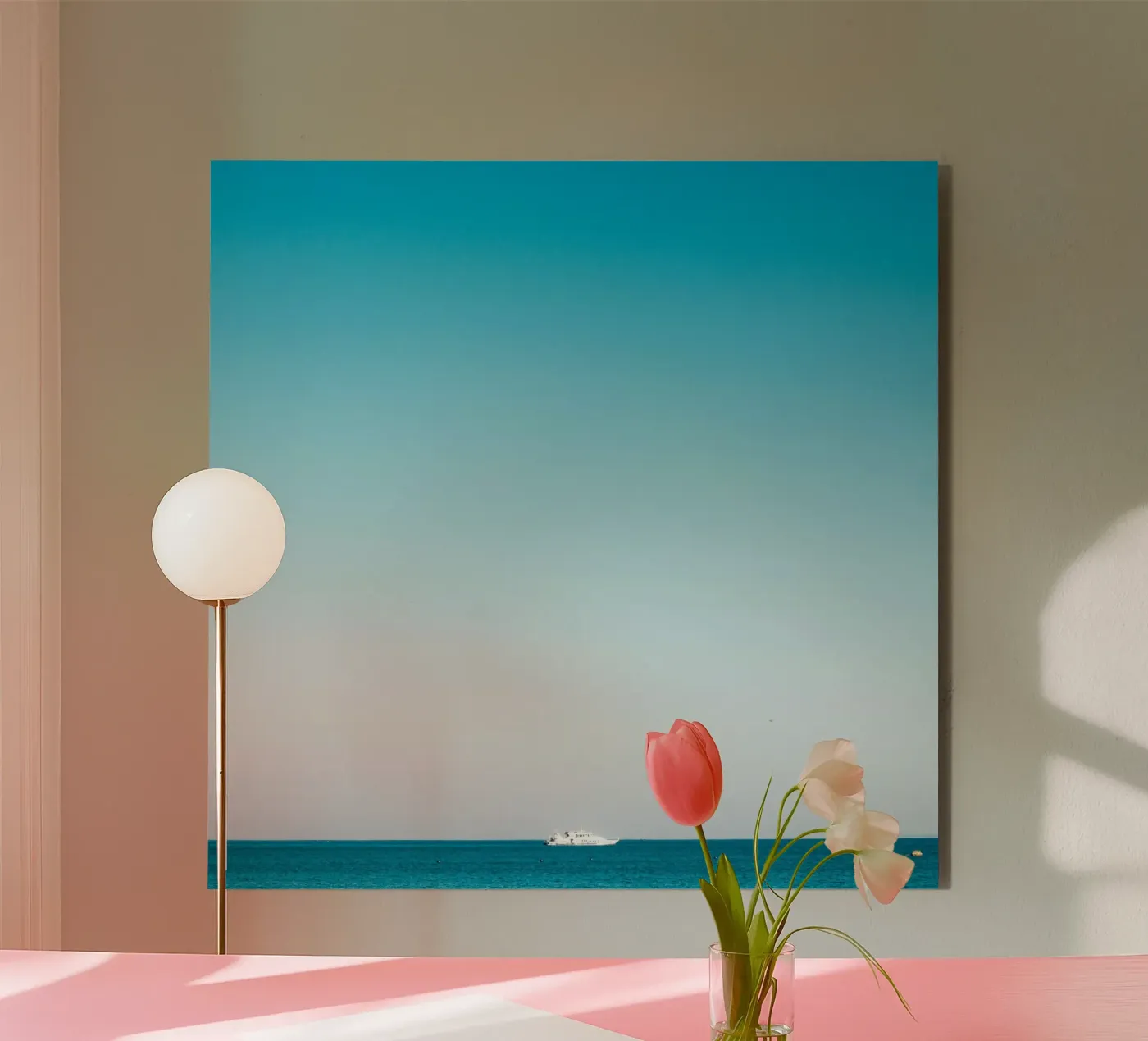 mare calmo alluminio dibond da Bleu