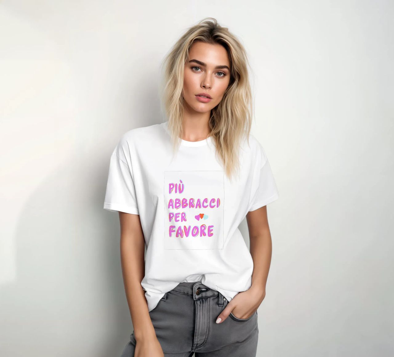 Più abbracci per favore t-shirt da Carinaprint