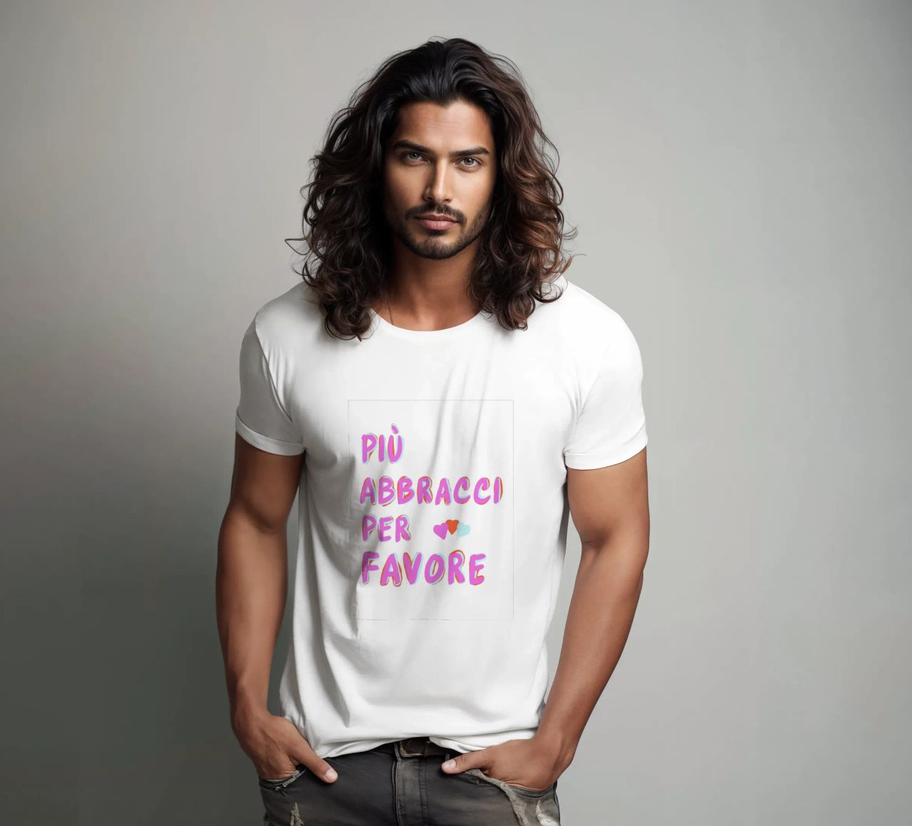 Più abbracci per favore t-shirt da Carinaprint