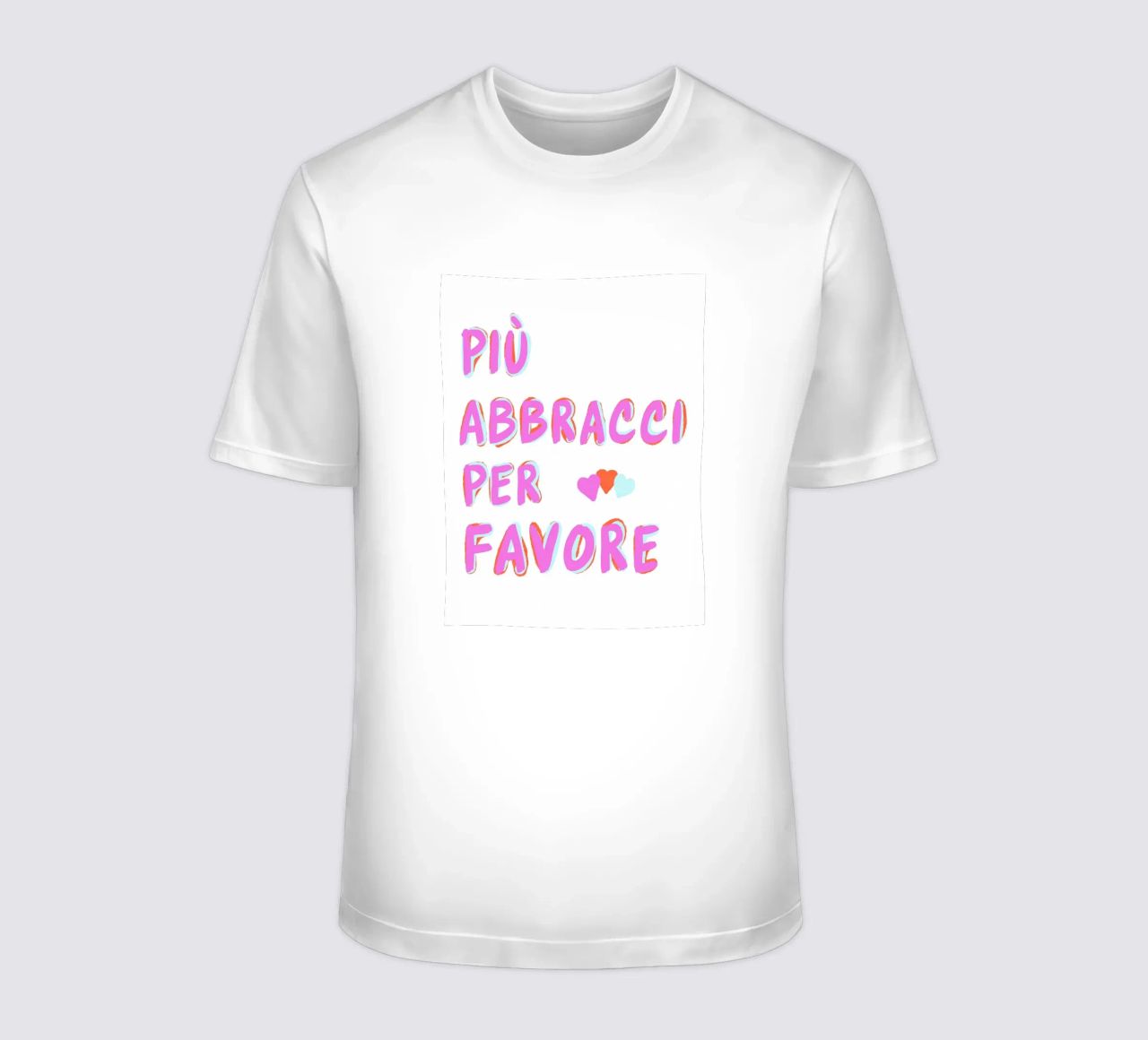 Più abbracci per favore t-shirt da Carinaprint