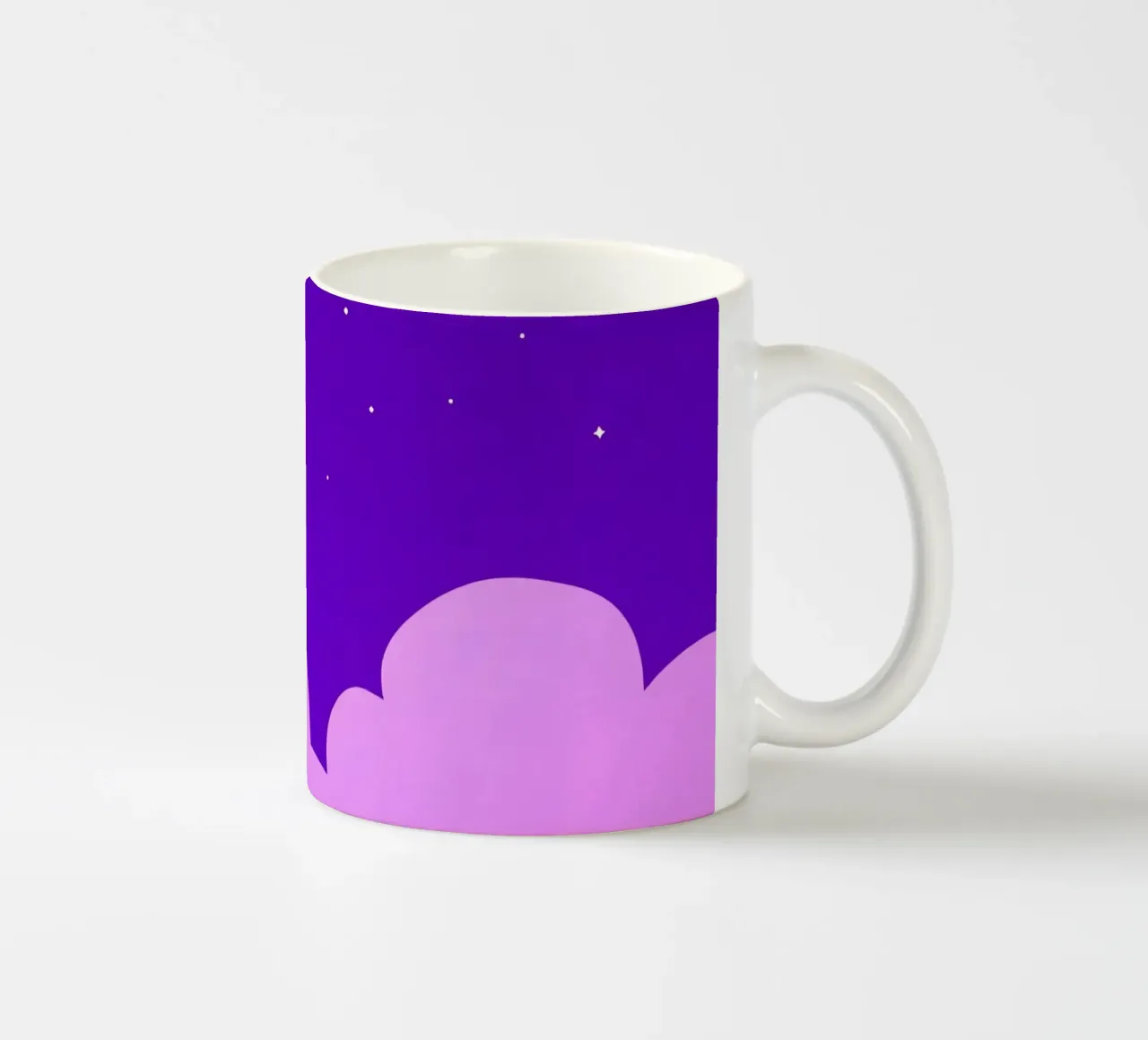 garçon cherchant les étoiles dans un ciel nocturne créatif mug en céramique de DesignDoodle