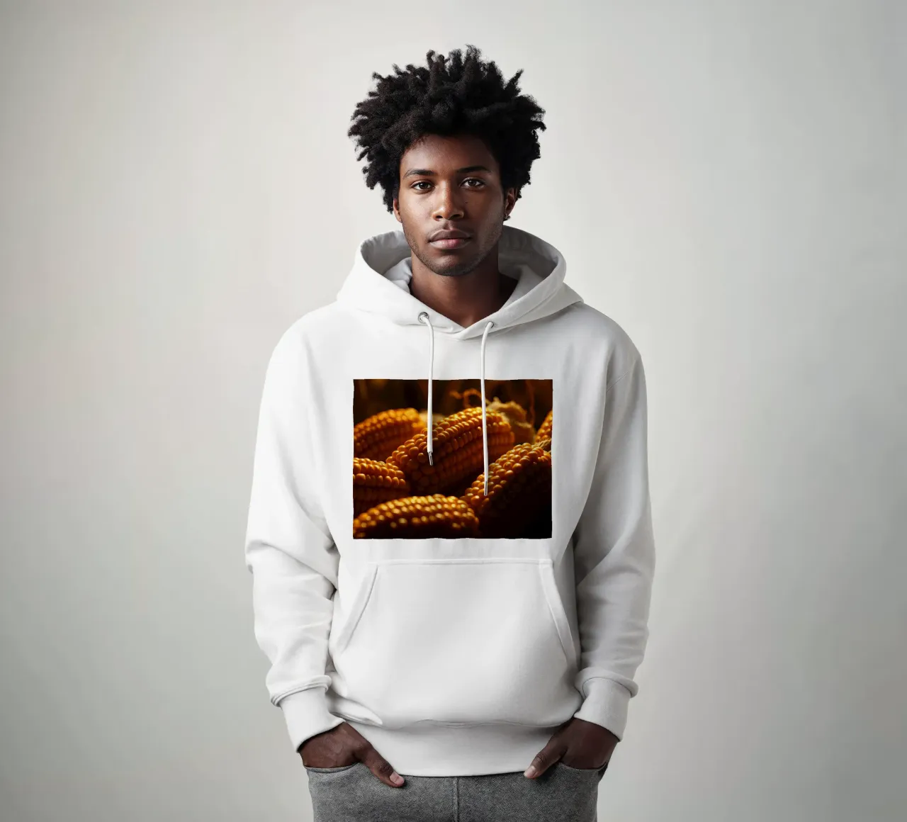 Spighe dorate esposte in un ambiente rustico felpa con cappuccio da DesignDoodle