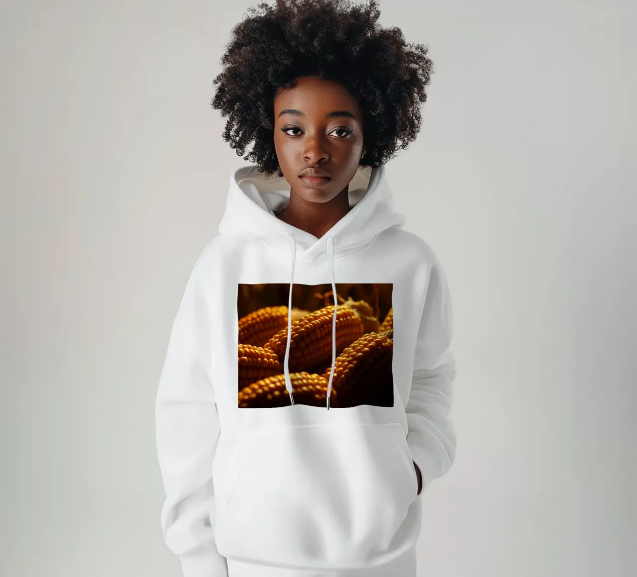 Spighe dorate esposte in un ambiente rustico felpa con cappuccio da DesignDoodle