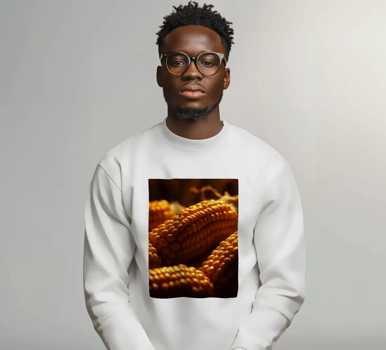 Spighe dorate esposte in un ambiente rustico felpa da DesignDoodle