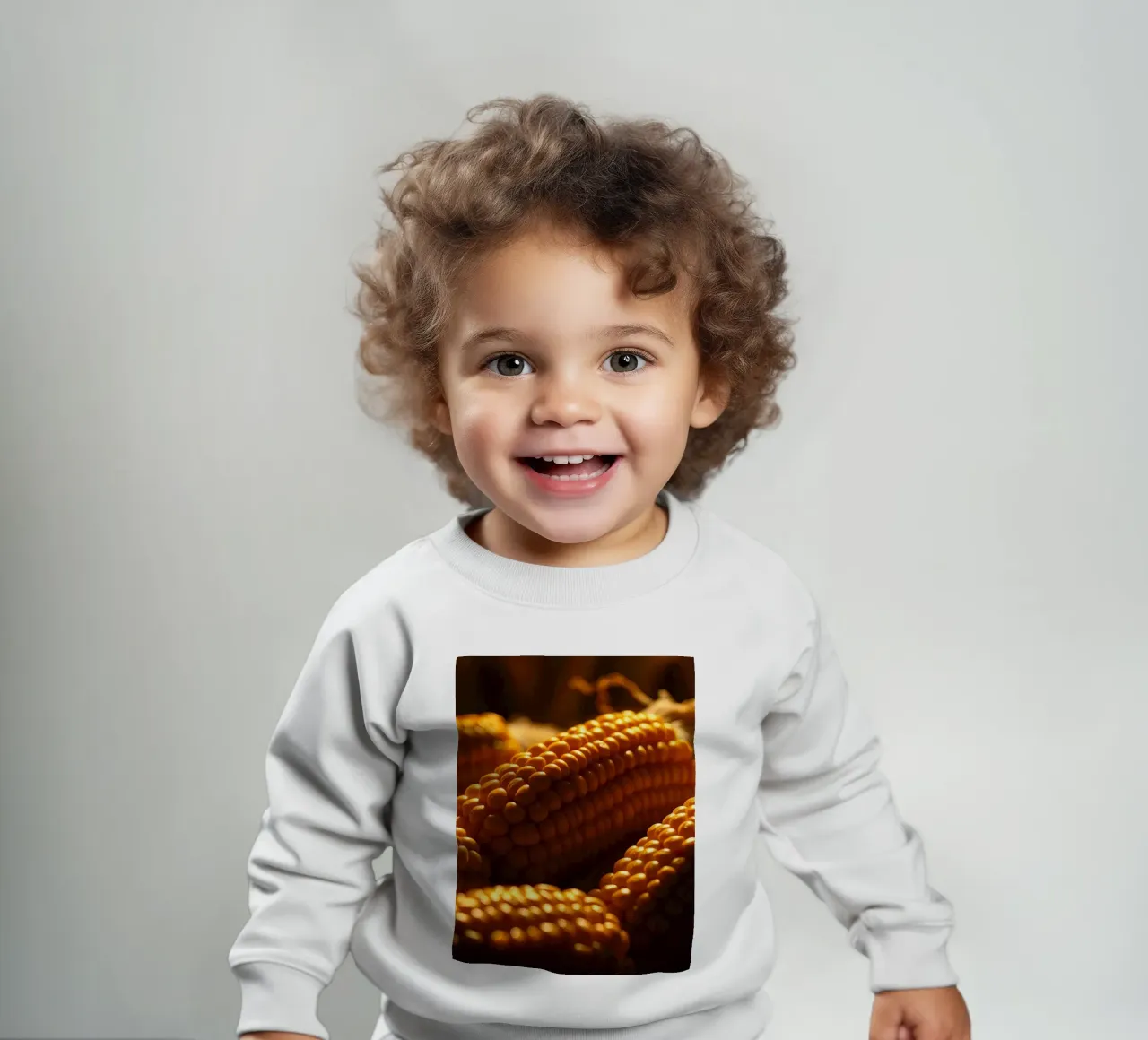 Spighe dorate esposte in un ambiente rustico felpa neonato da DesignDoodle