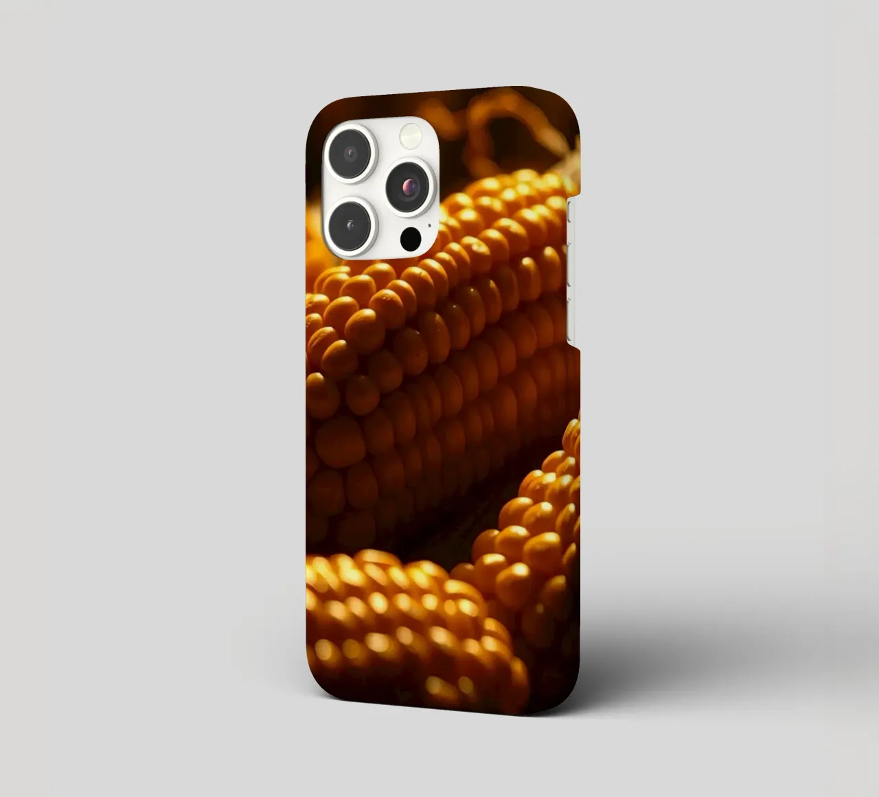 Golden corn ears displayed in a rustic setting iphone case by DesignDoodle