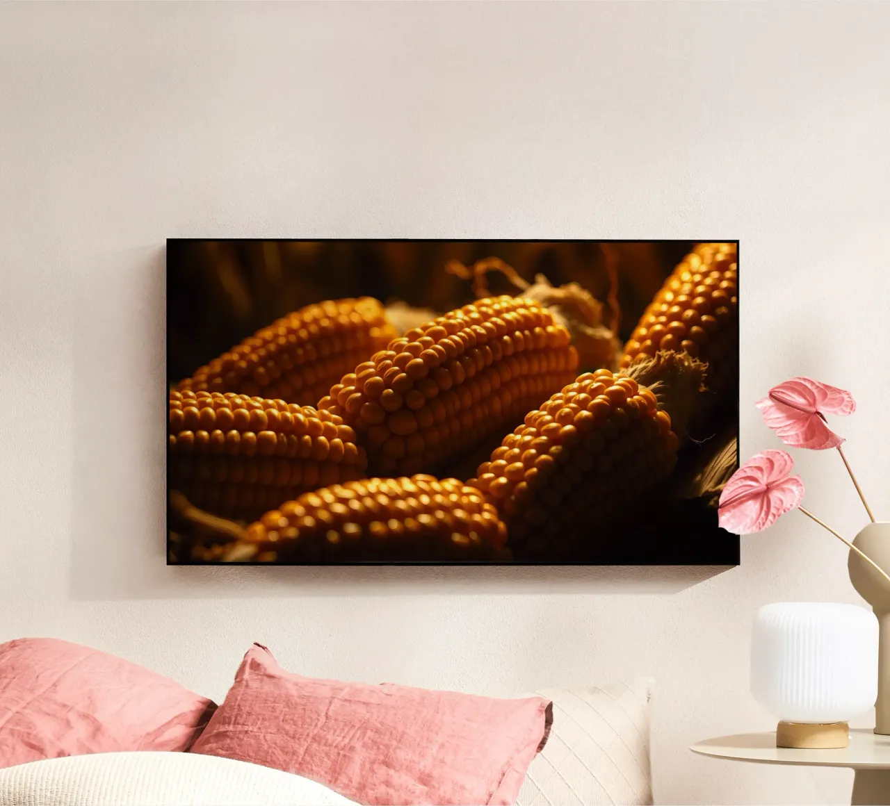 Spighe dorate esposte in un ambiente rustico plexiglass da DesignDoodle