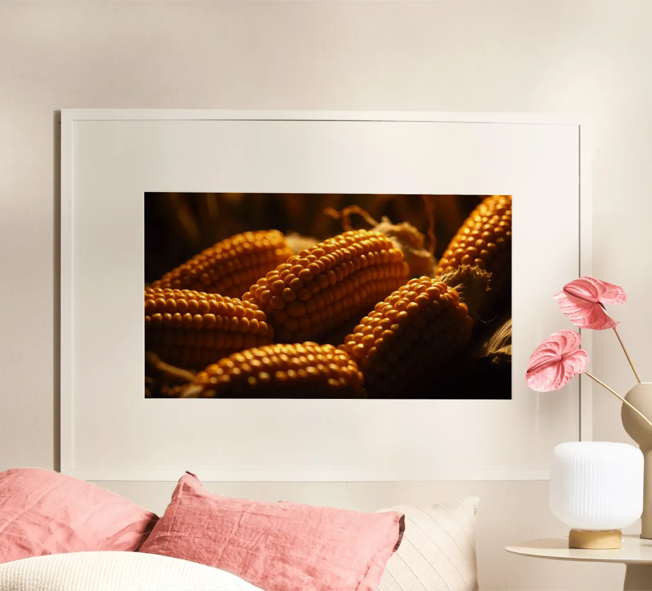 Spighe dorate esposte in un ambiente rustico carta hahnemühle da DesignDoodle