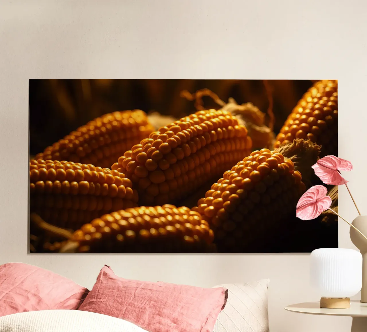 Spighe dorate esposte in un ambiente rustico carta hahnemühle da DesignDoodle