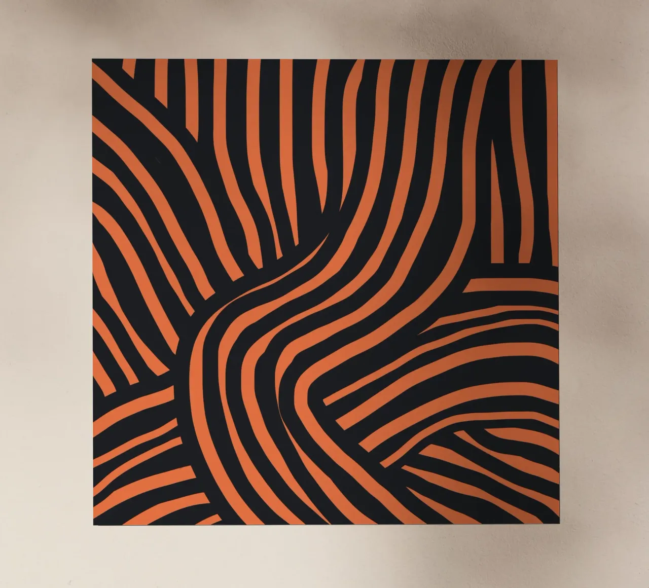 Striscia nera e arancione 02 pellicola backlit da Little Dean