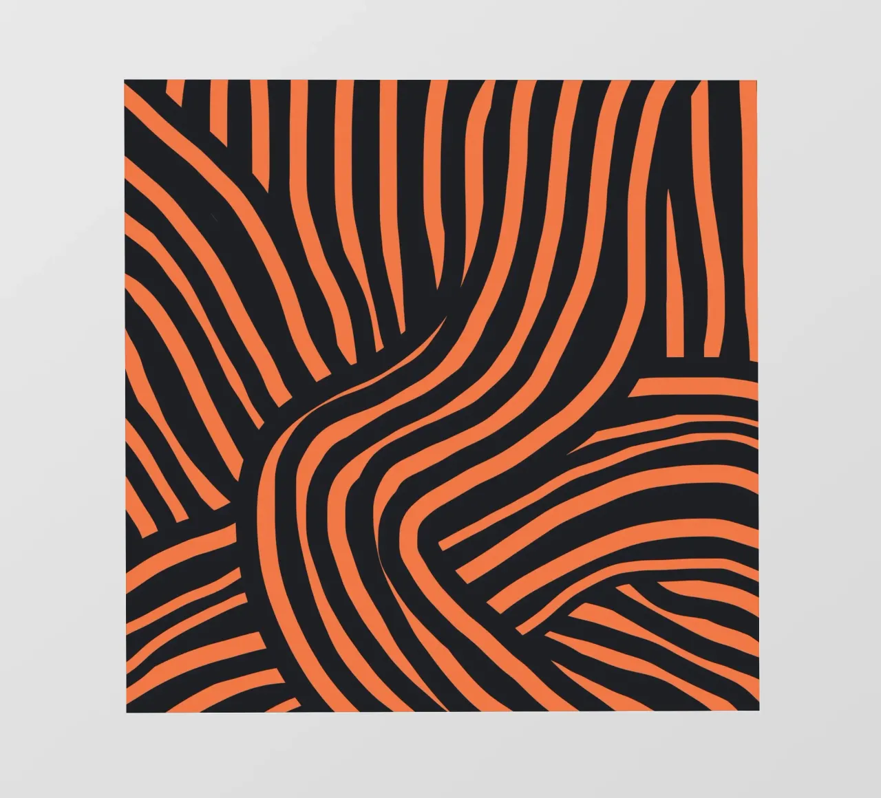 Striscia nera e arancione 02 pellicola backlit da Little Dean