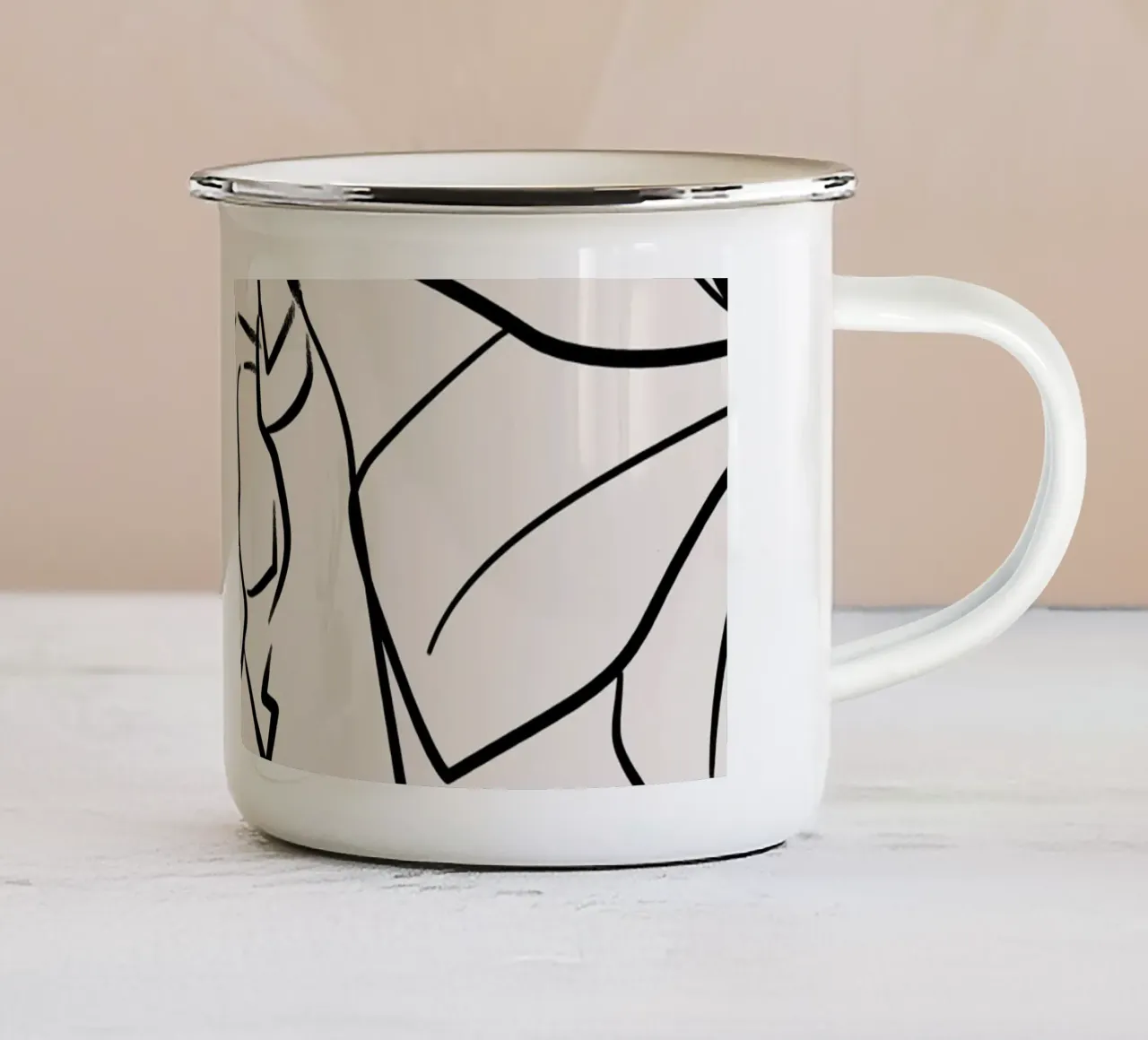 Stretch mattutino tazza in smalto da Kintsugi99