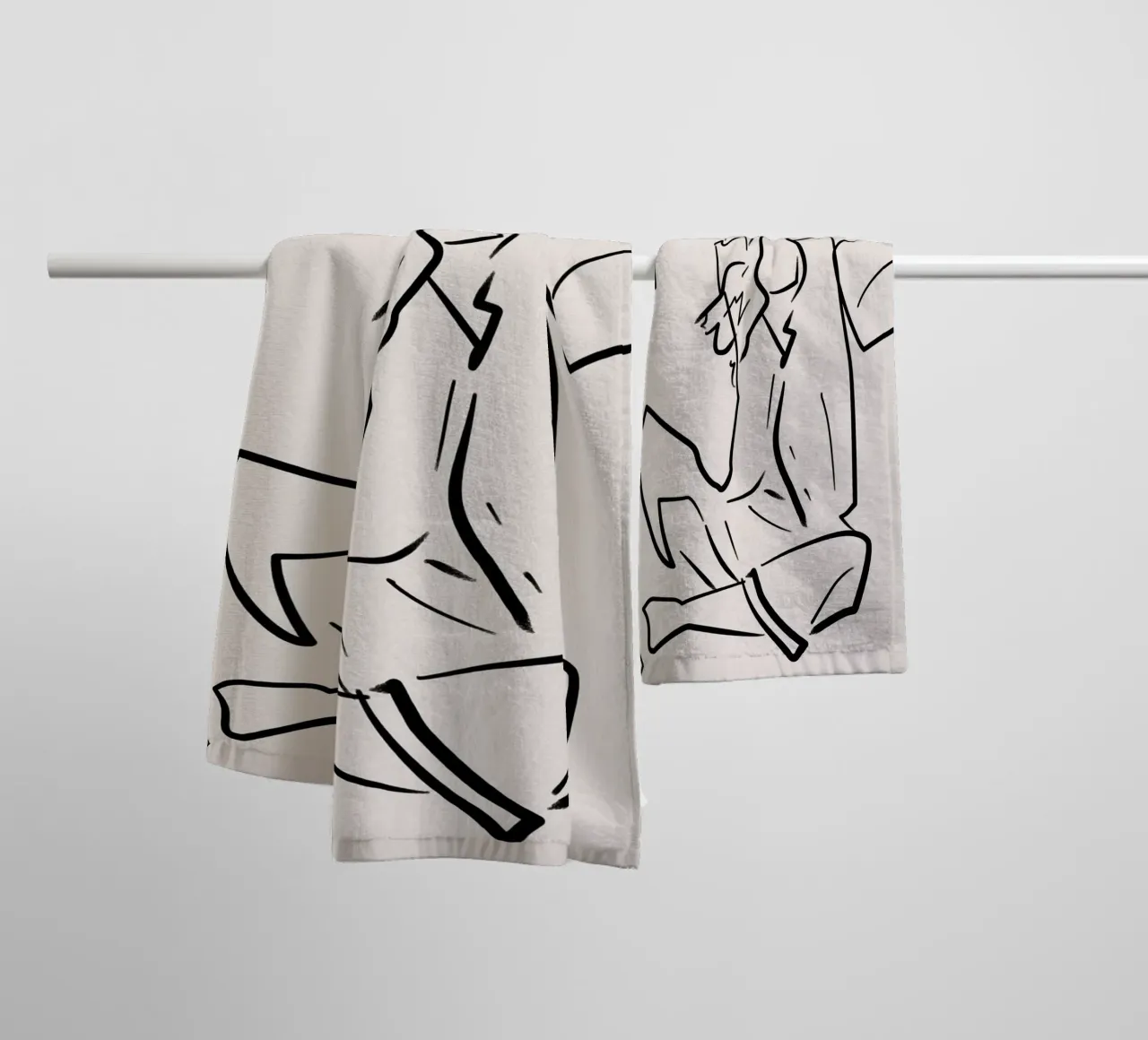 Stretch mattutino asciugamano da bagno da Kintsugi99