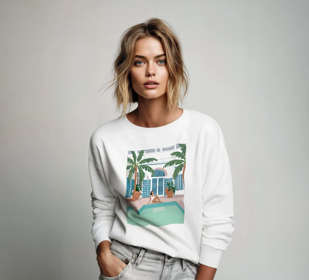 Azure Poolside Leisure felpa da Stone Patina