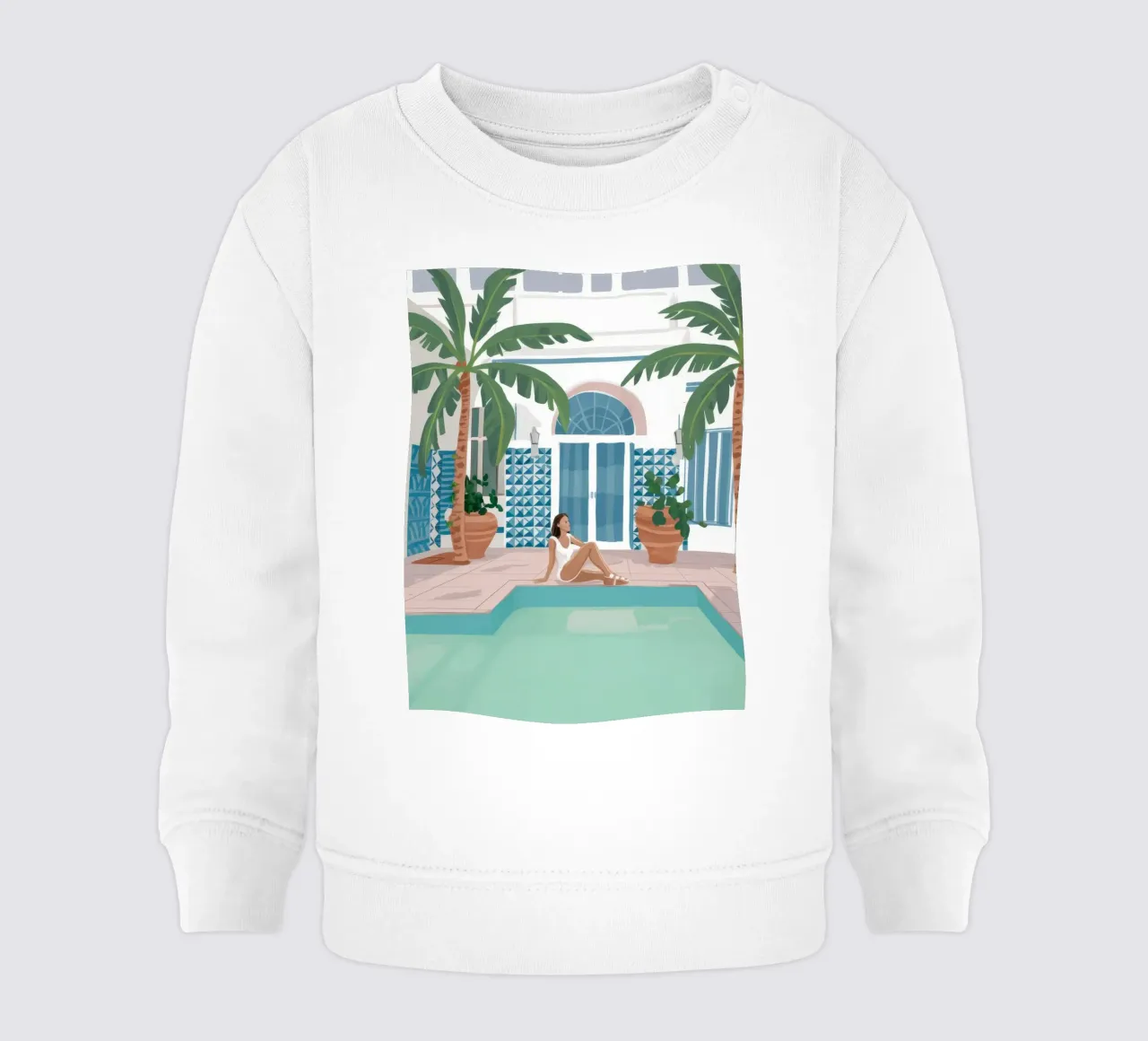 Azure Poolside Leisure felpa neonato da Stone Patina