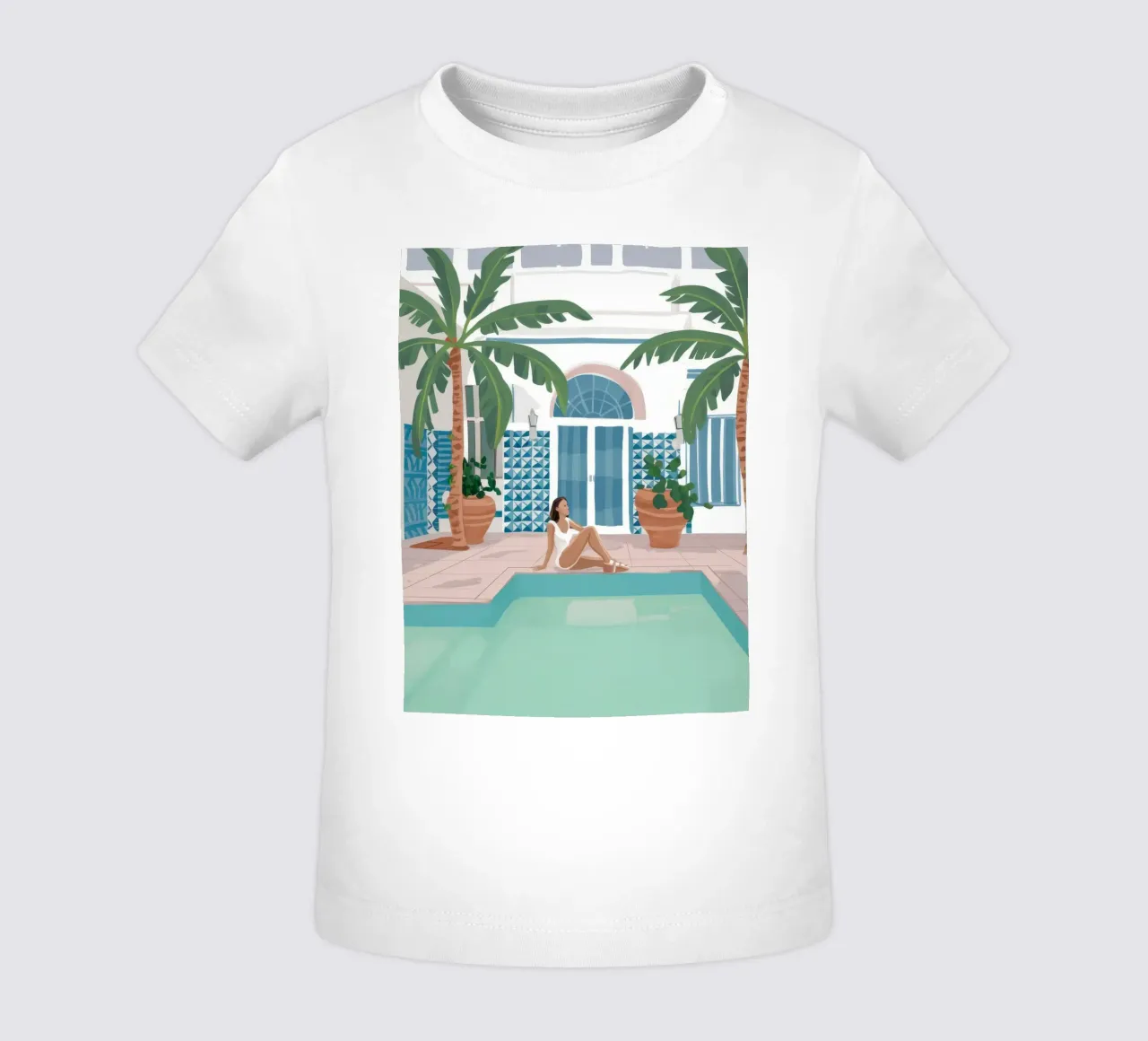 Azure Poolside Leisure maglietta neonato da Stone Patina