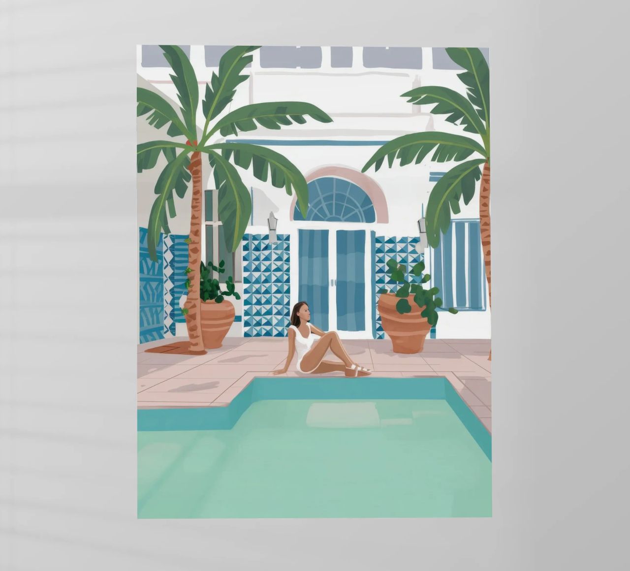 Azure Poolside Leisure pellicola backlit da Stone Patina