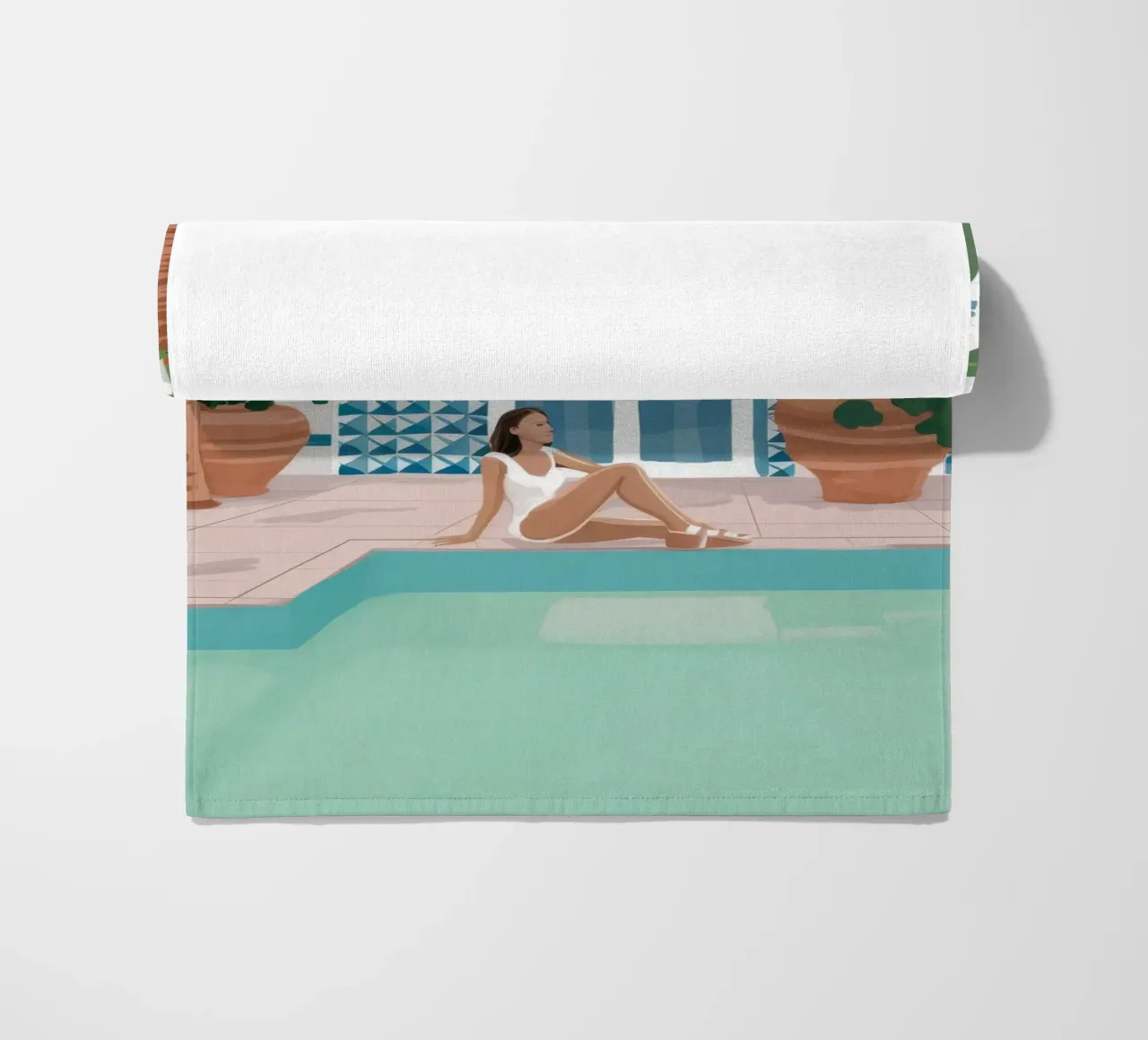 Azure Poolside Leisure telo mare da Stone Patina